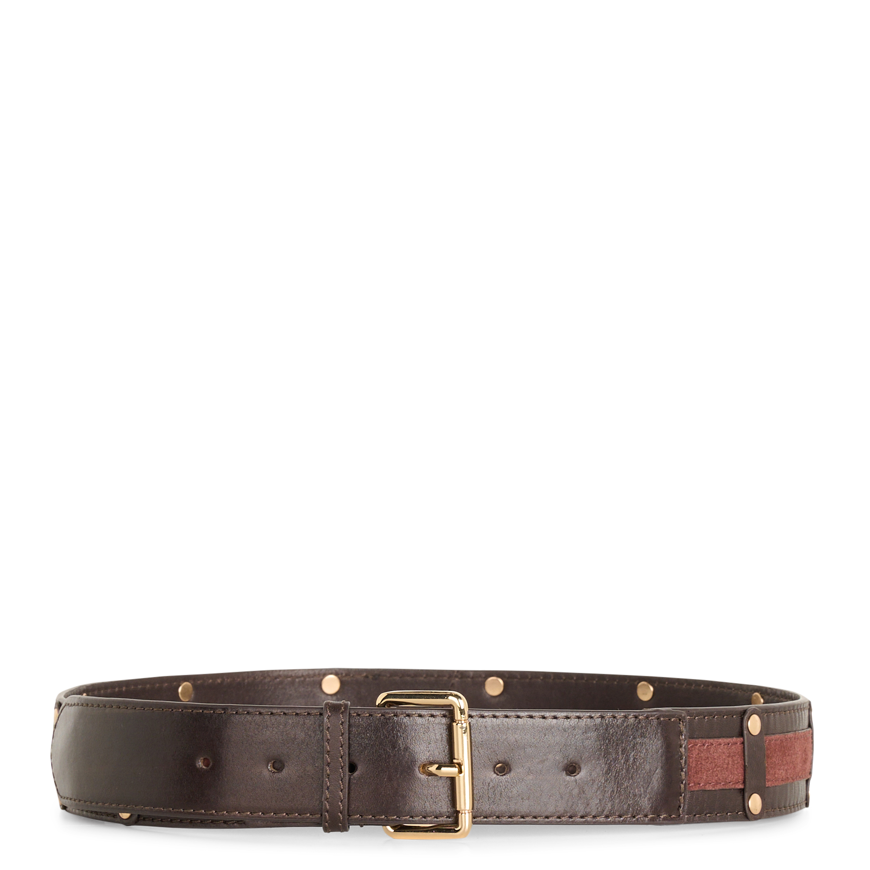 Ceinture à boucle en cuir leonard MAISON 123 Rouge