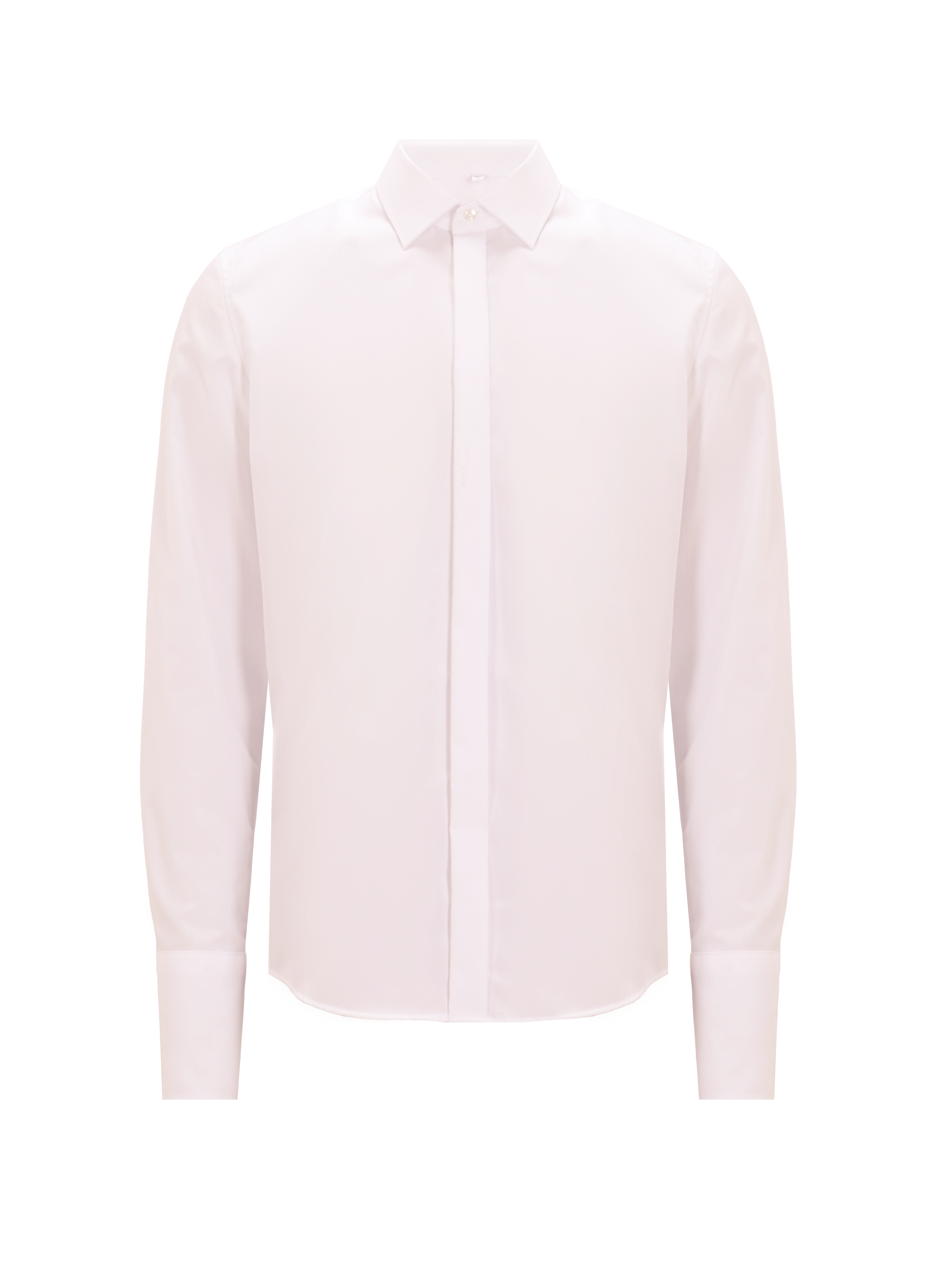 Button Down long-sleeve cotton Shirt SEIDENSTICKER White