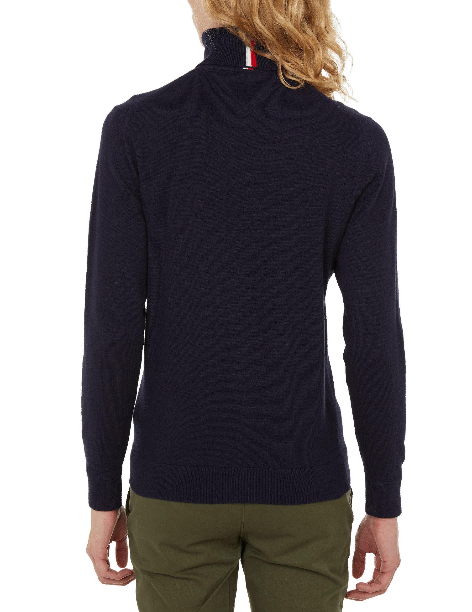 Turtleneck top with contrasting insert TOMMY HILFIGER Blue