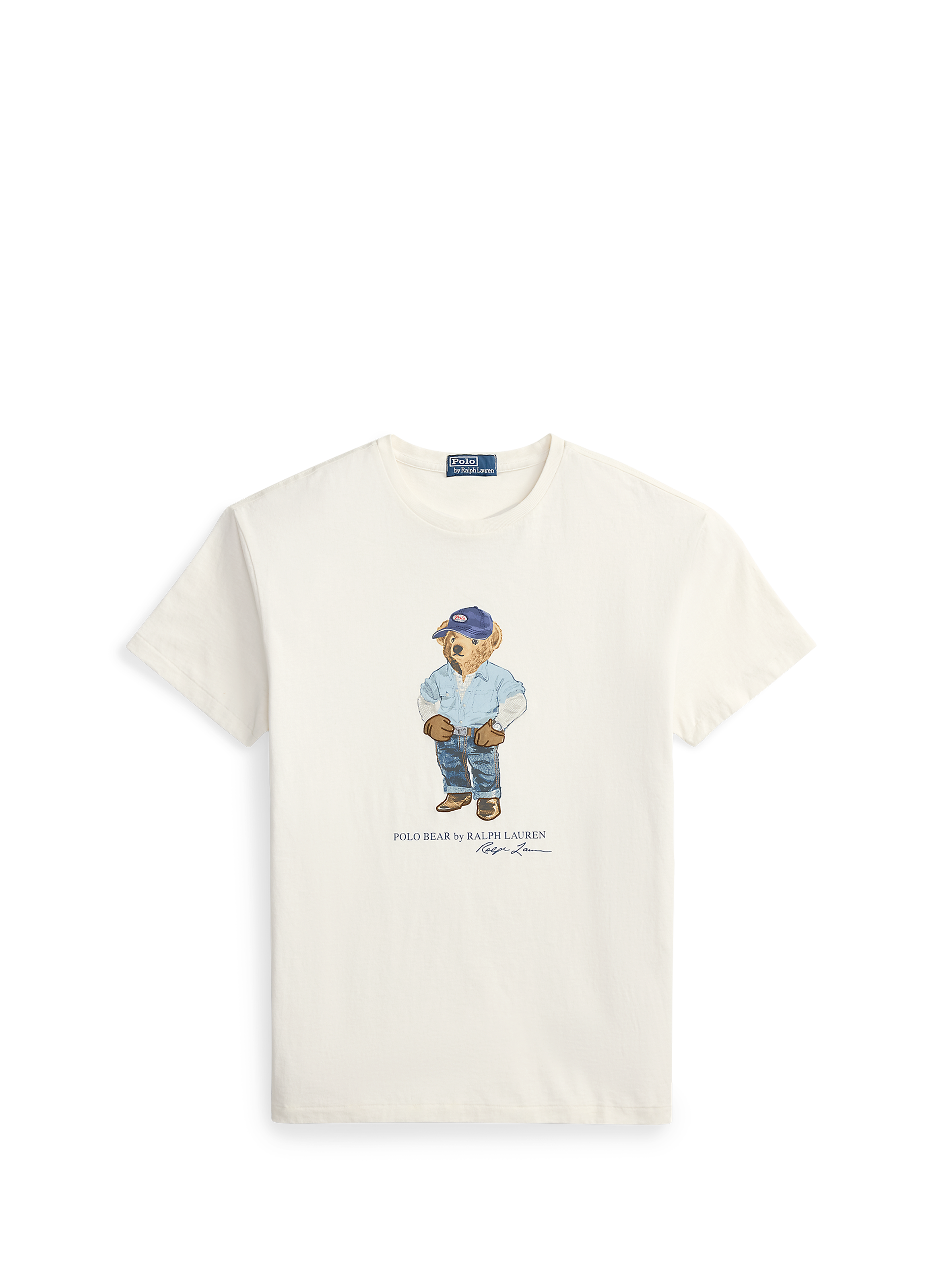 Camiseta con logo de algodón POLO RALPH LAUREN Blanco