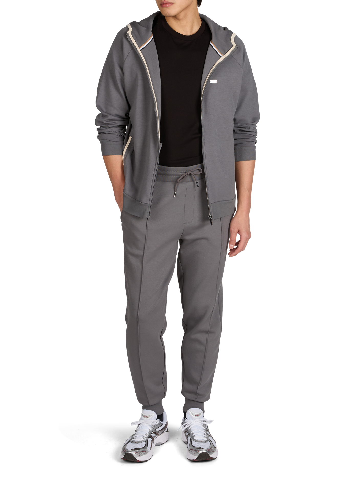 Cotton-blend joggers BOSS Grey