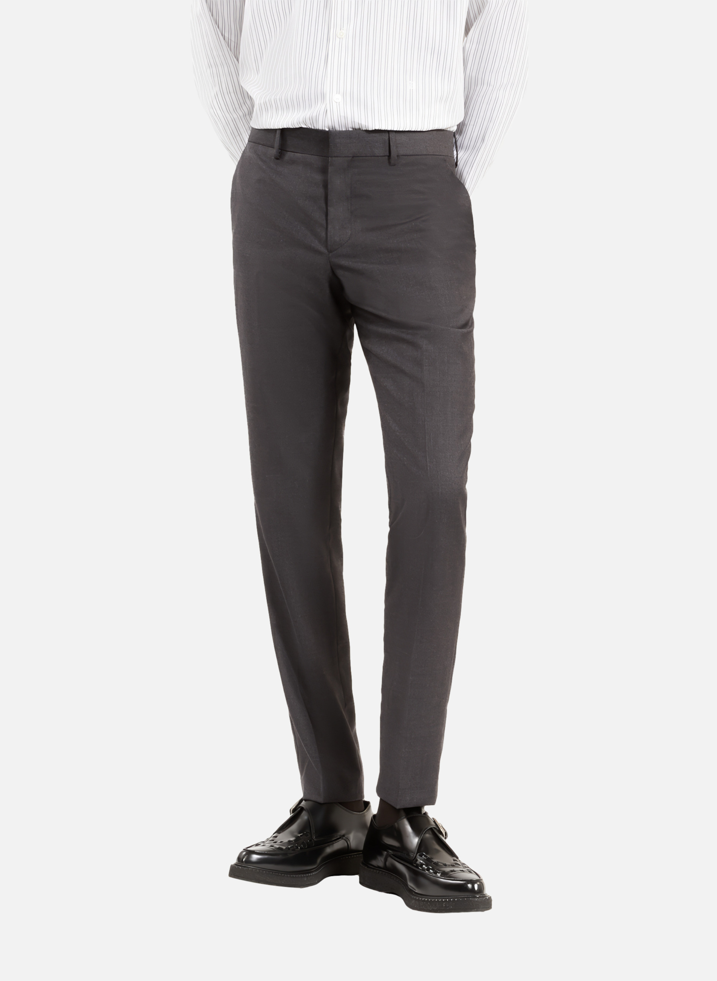 Pantalon de costume en laine coupe ajustée THE KOOPLES Gris