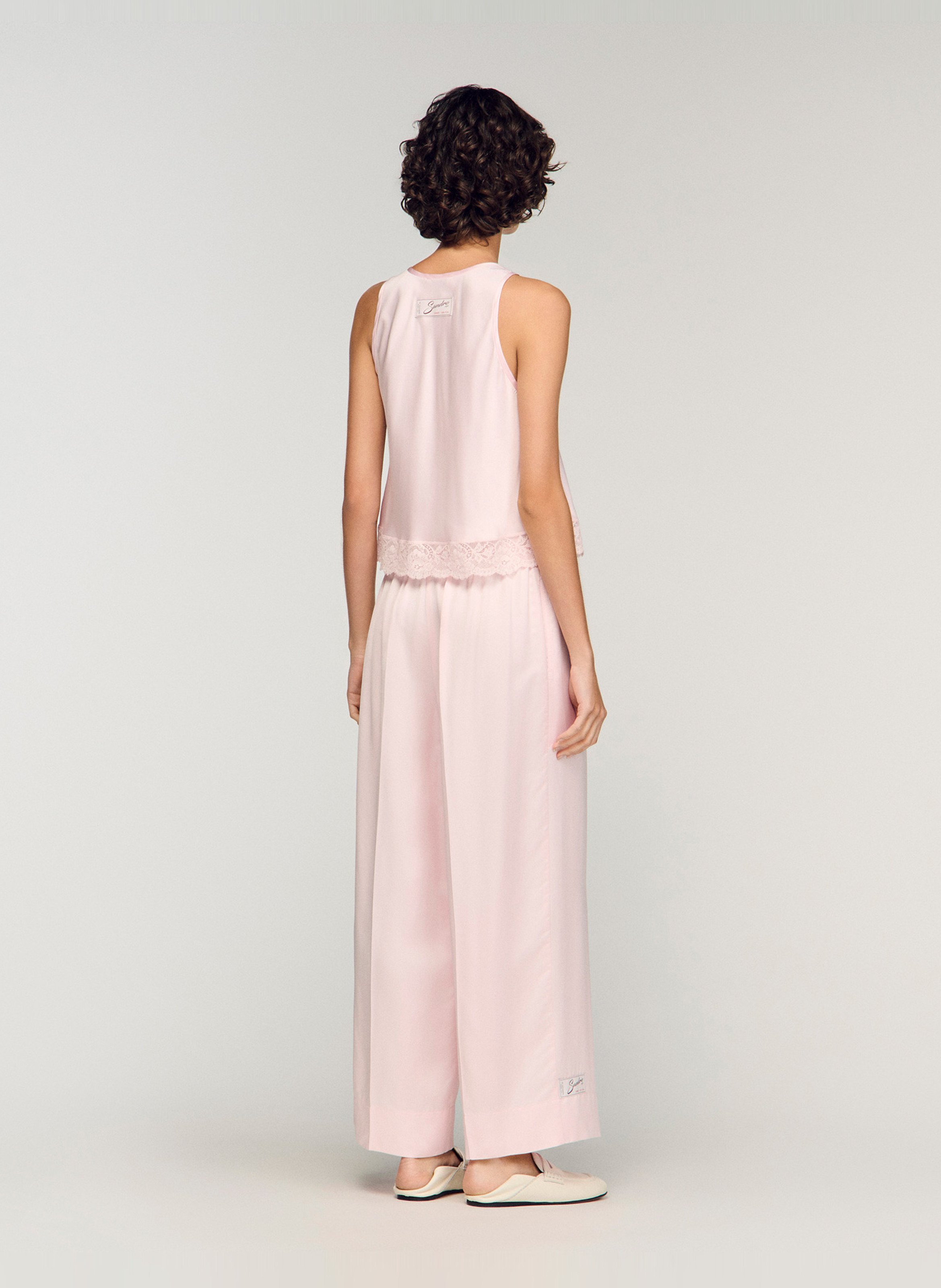 Pantalon large SANDRO Rose