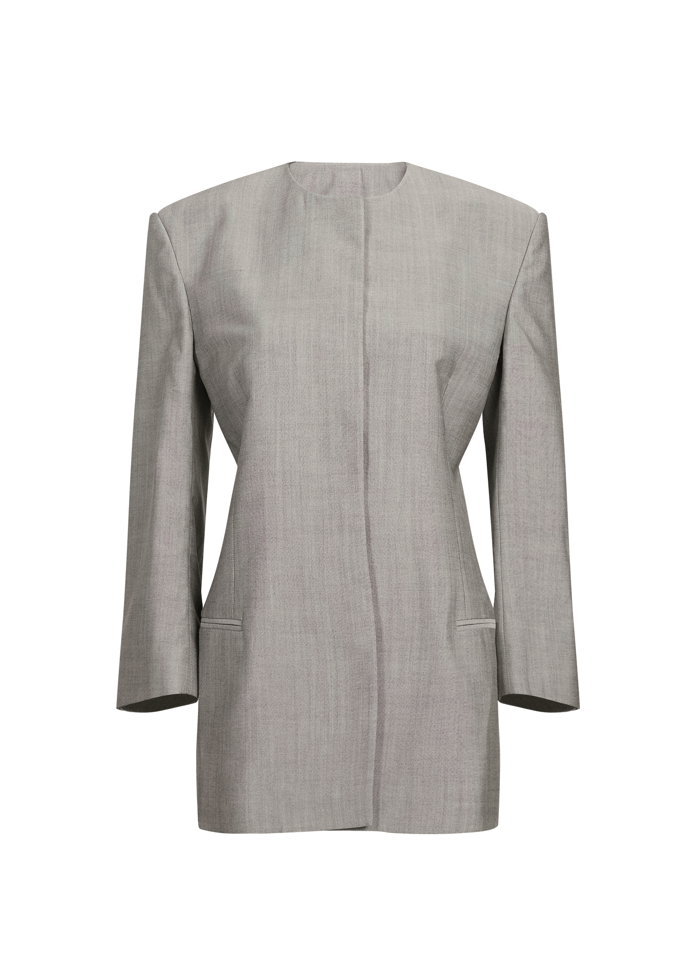 Veste blazer Parker en laine Calvin Klein Collection Gris