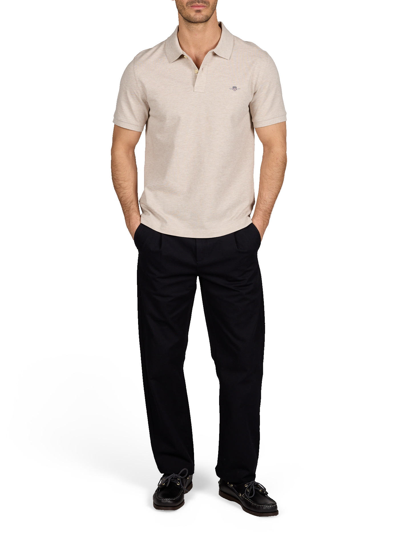 Katoenen polo GANT Beige