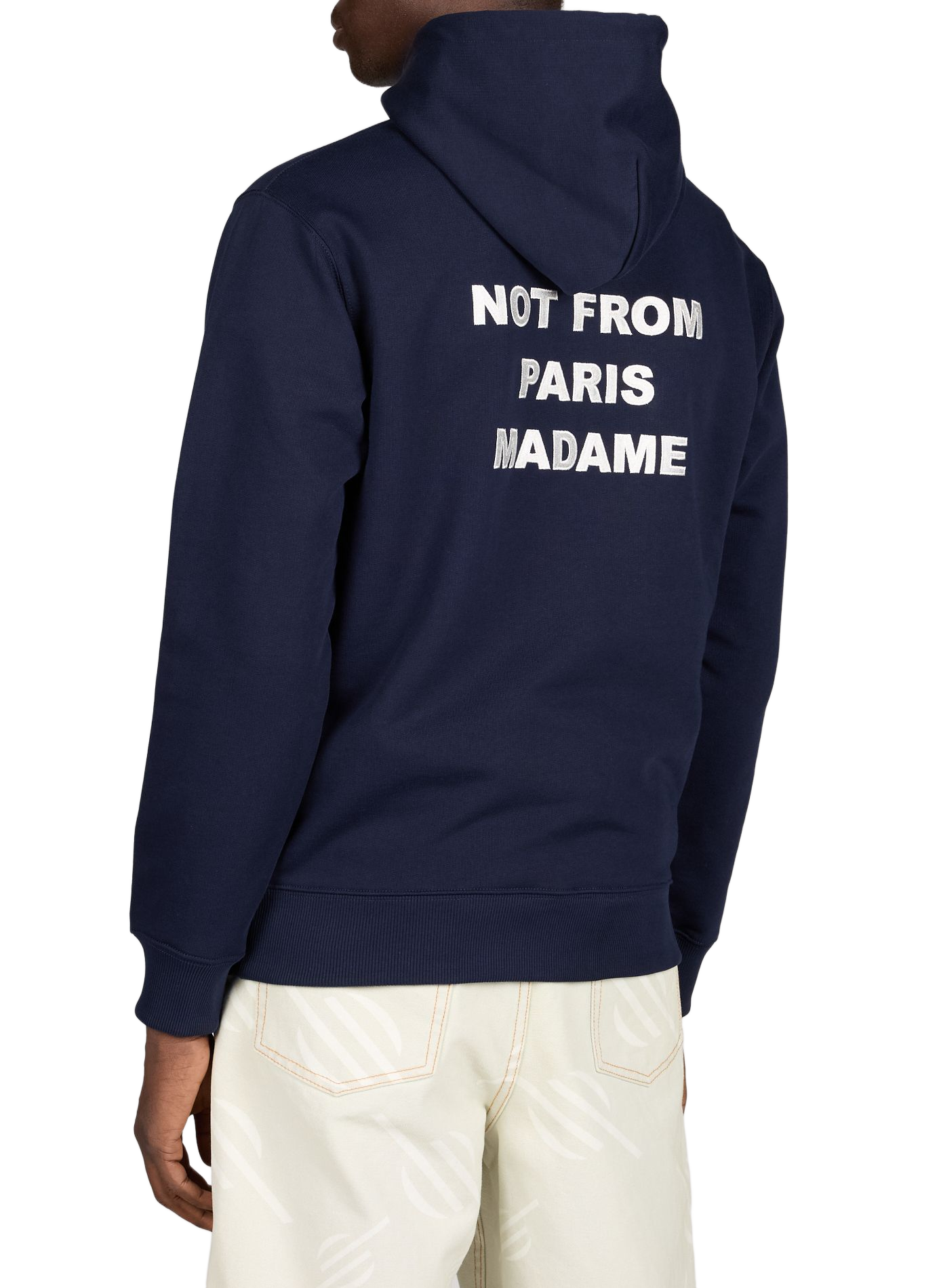 Sweat à capuche en coton DROLE DE MONSIEUR Bleu