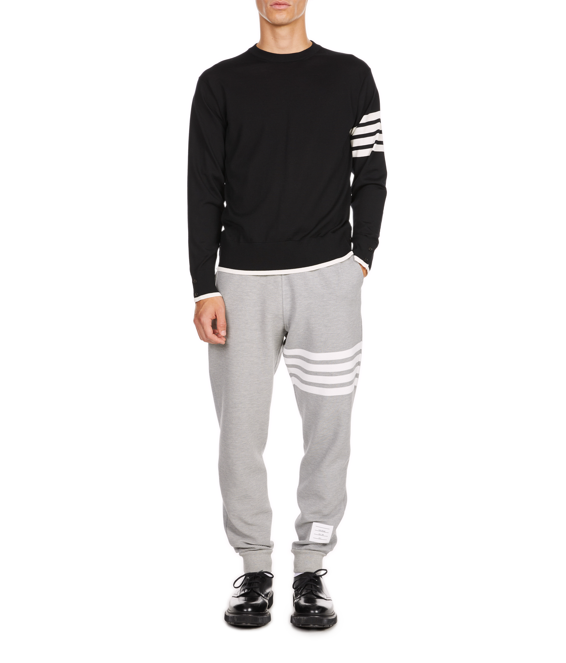 Katoenen joggingbroek THOM BROWNE Grijs