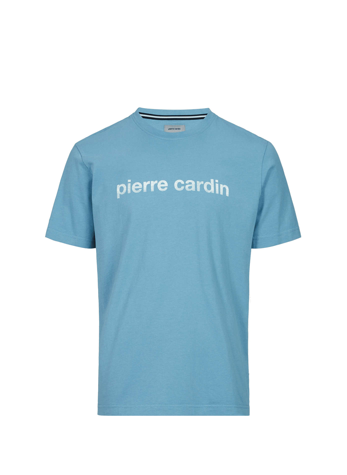 T-shirt à logo imprimé en coton PIERRE CARDIN Bleu
