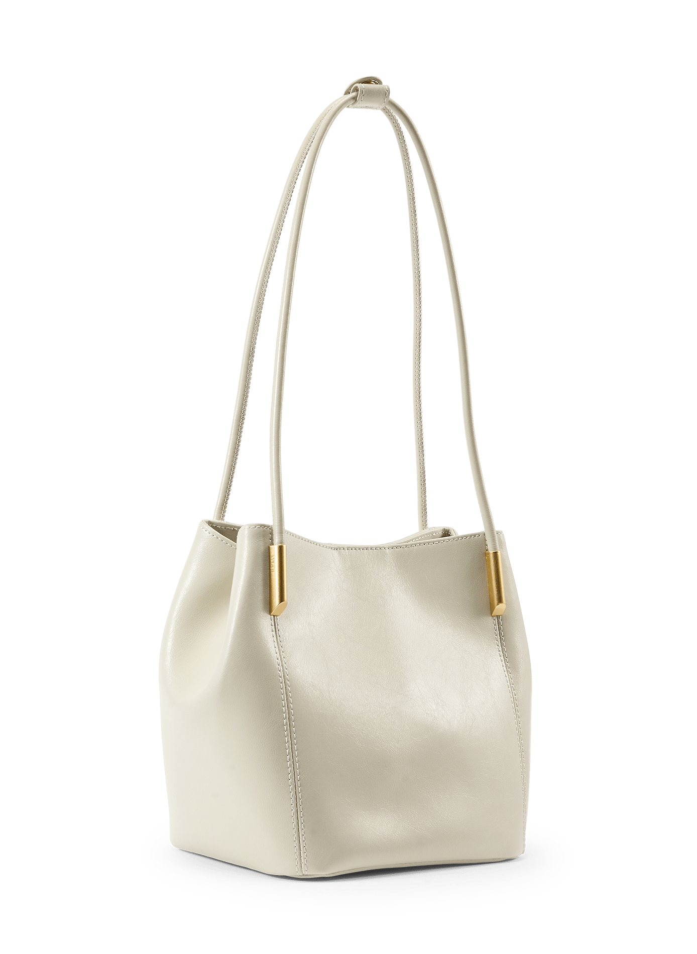 Schoudertas van leer ATELIER DE LUMEN Beige