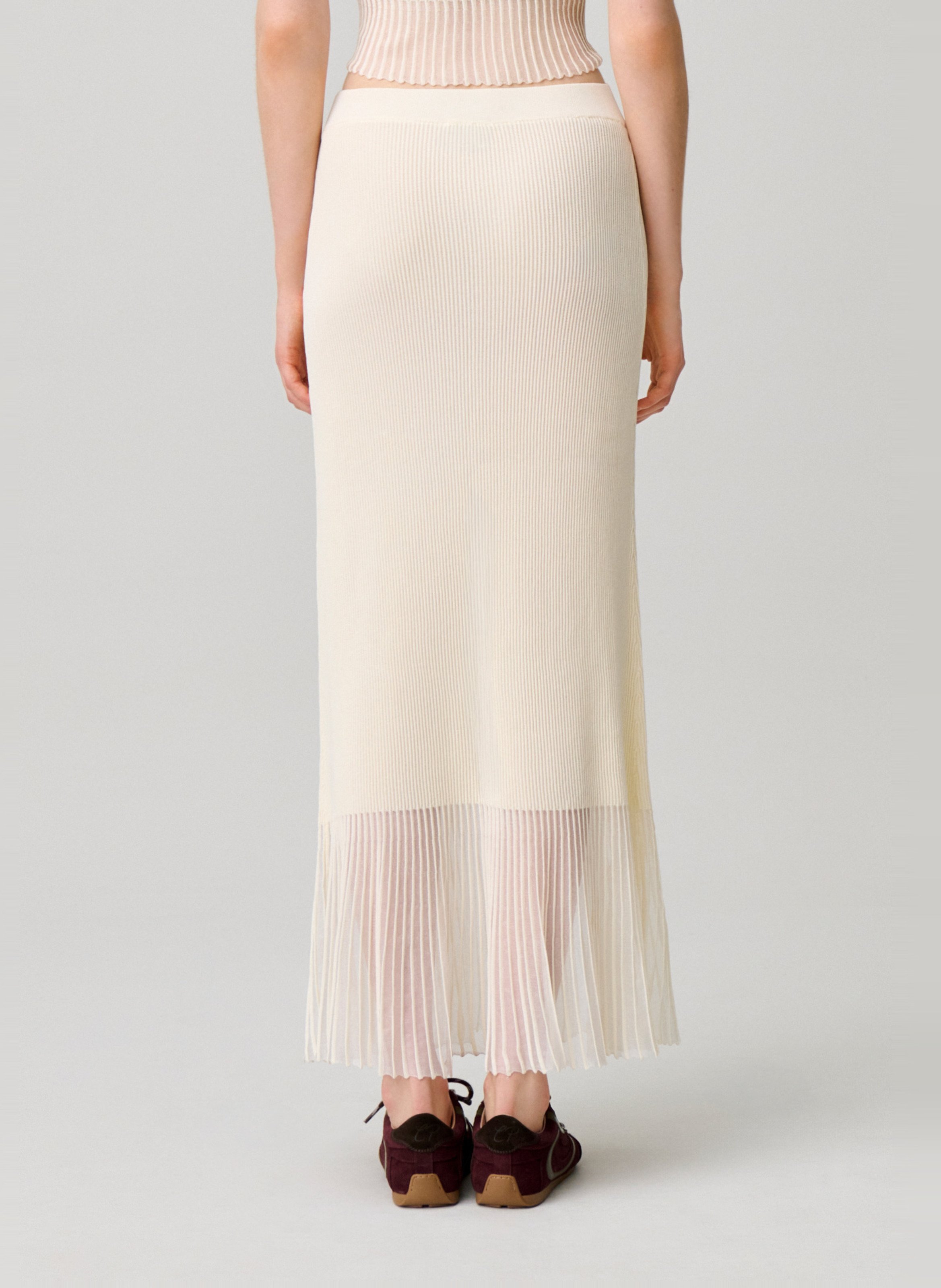 Jupe midi CLAUDIE PIERLOT Beige