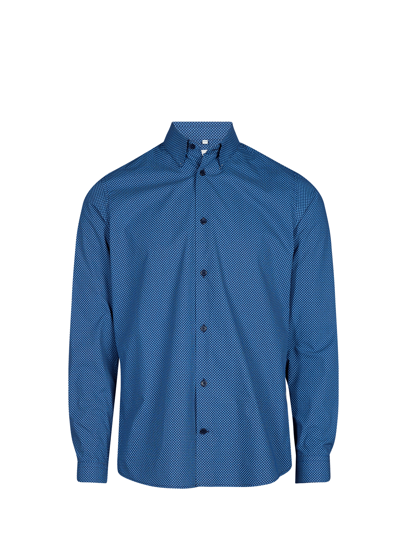 Chemise slim en coton AU PRINTEMPS PARIS Bleu
