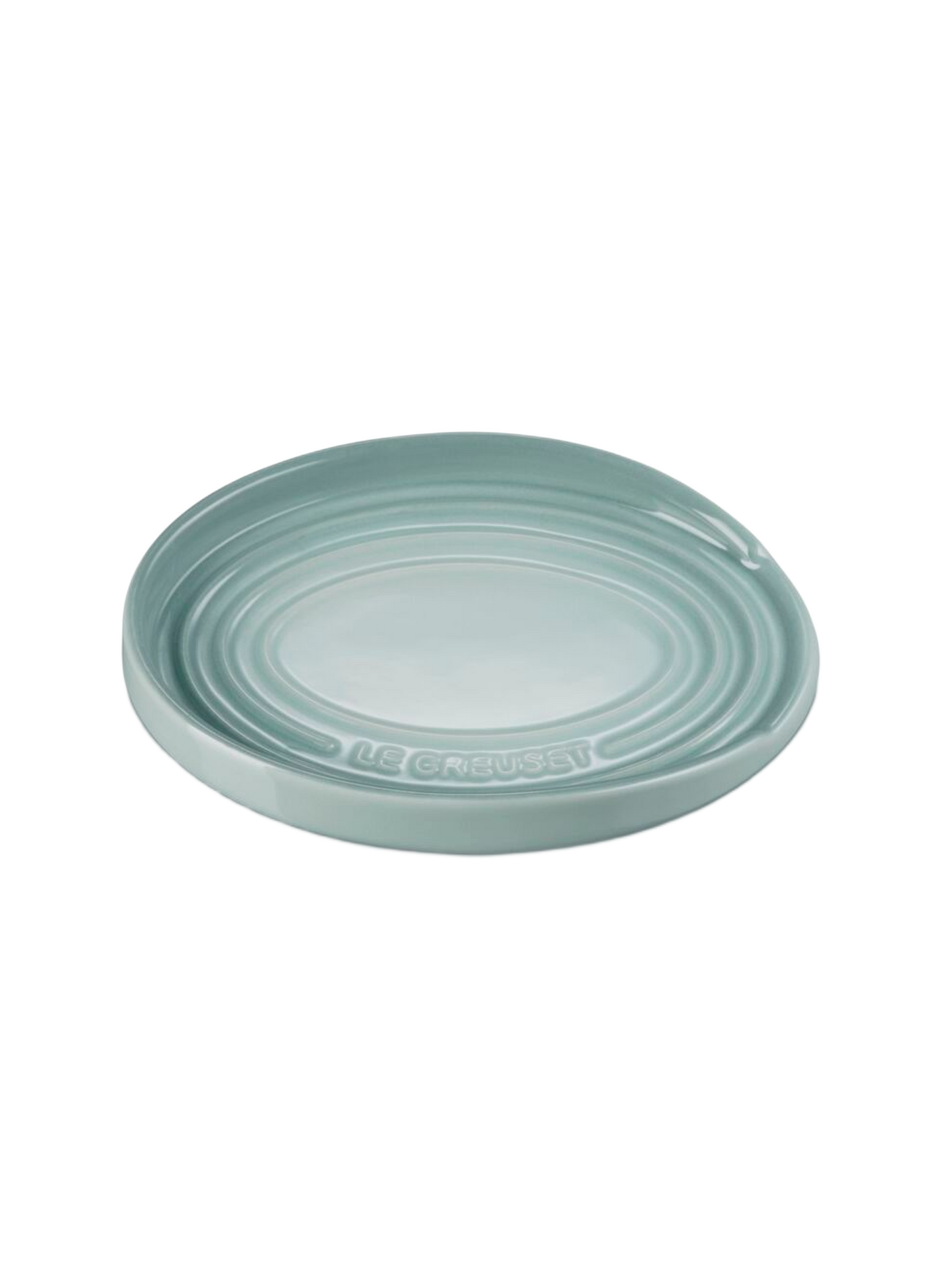 Löffelablage aus Keramik in ovaler Form REPOSE CUILLERE OVALE 16CM Sea salt