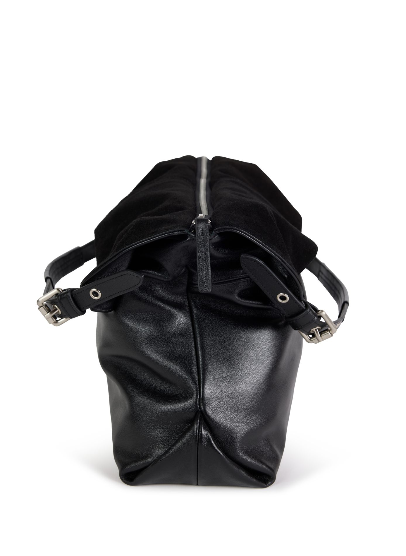 Schultertasche aus Leder NAT & NIN Schwarz