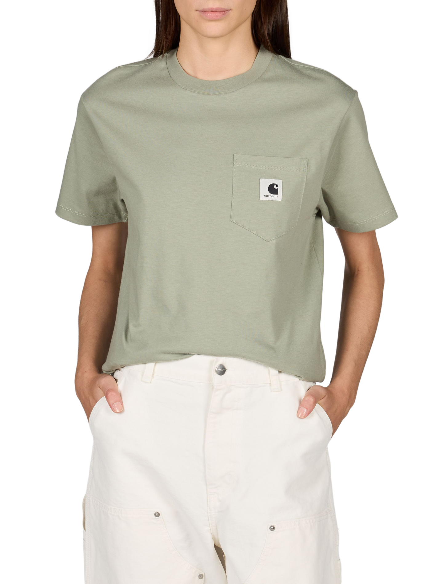 Short-sleeve cotton pullover CARHARTT WIP Green