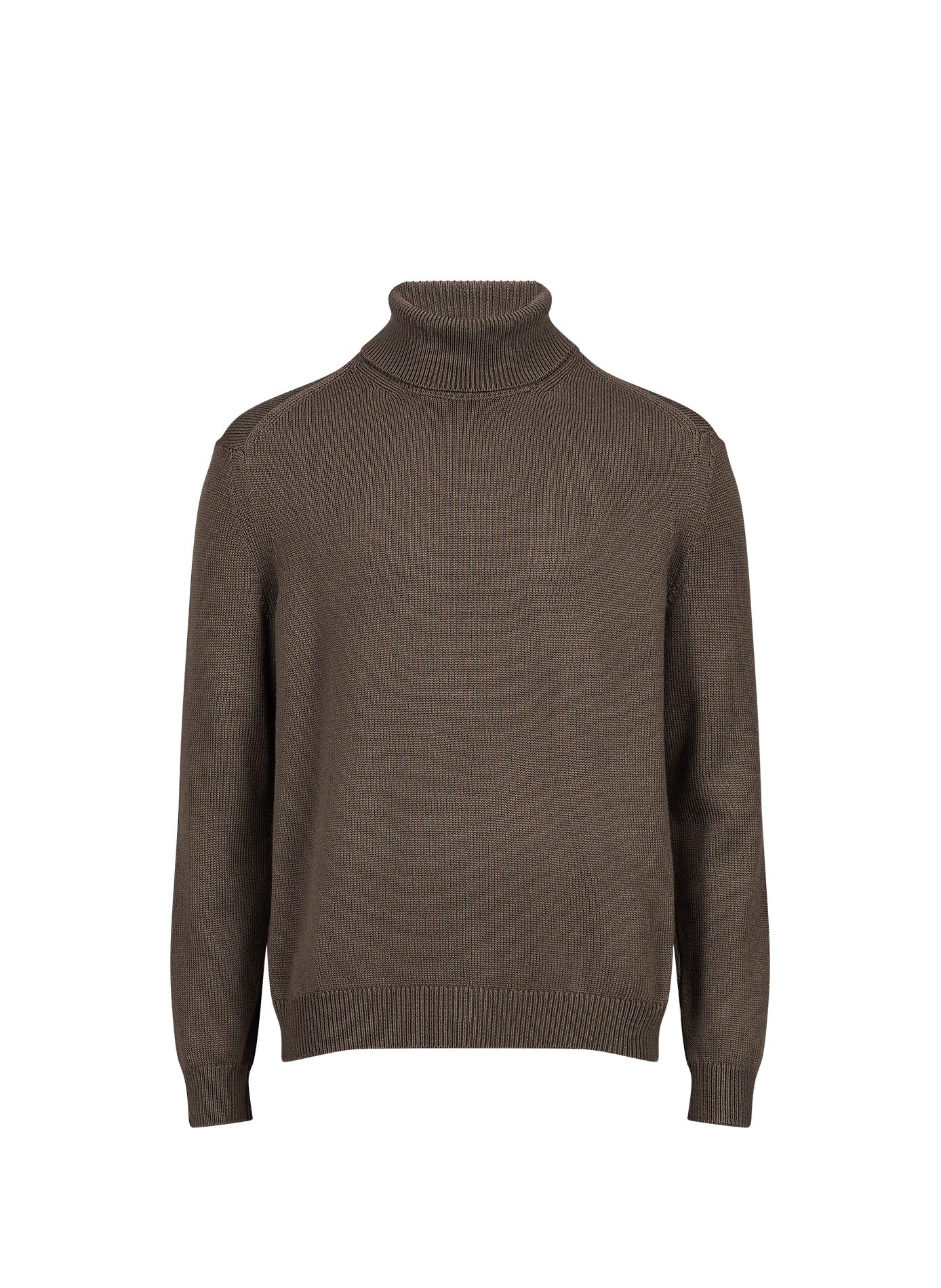 Pull droit à col roulé en coton et laine vierge mélangé ARMANI EXCHANGE Beige