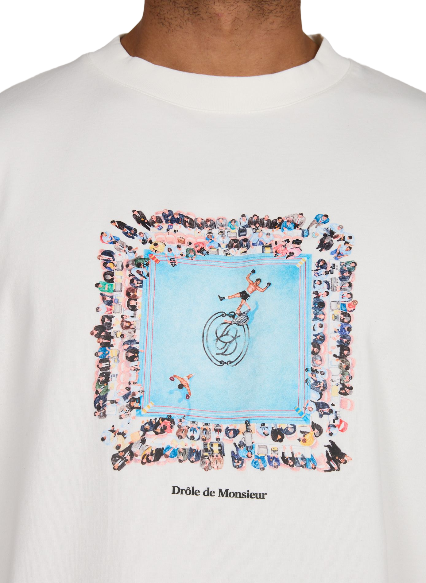 Tee-shirt oversize en coton DROLE DE MONSIEUR Blanc