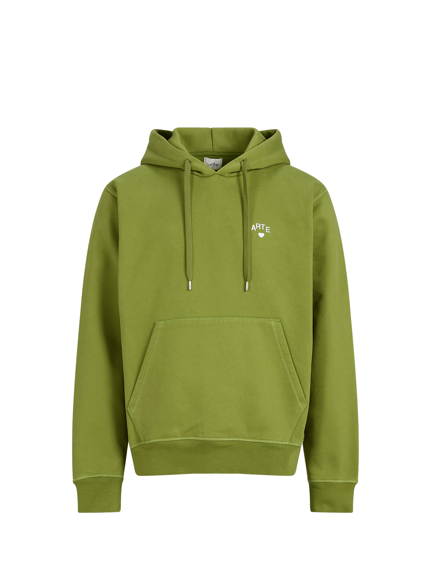 Sweat à capuche uni en coton ARTE ANTWERP Vert