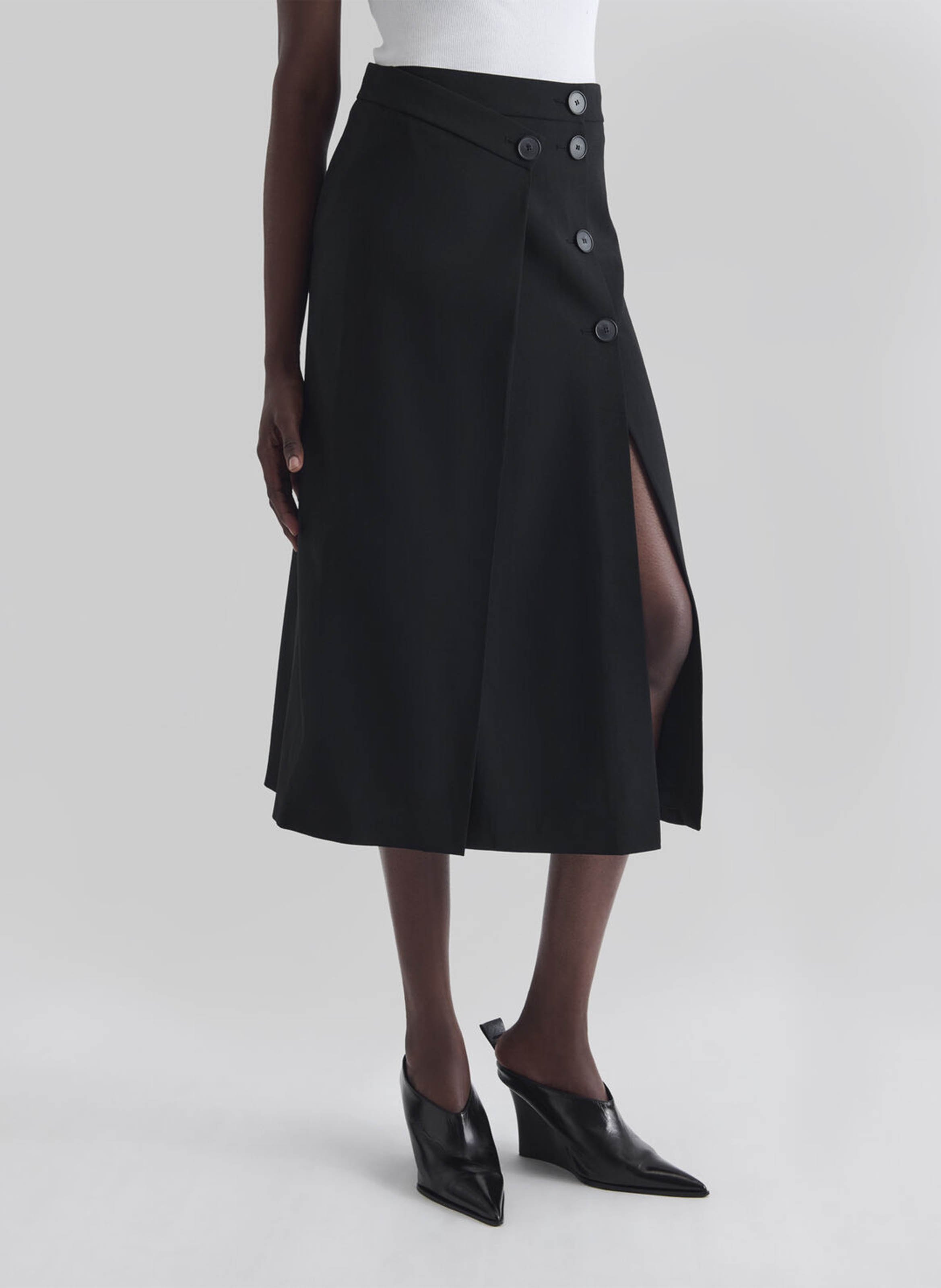 Jupe midi évasée balance IRO Noir