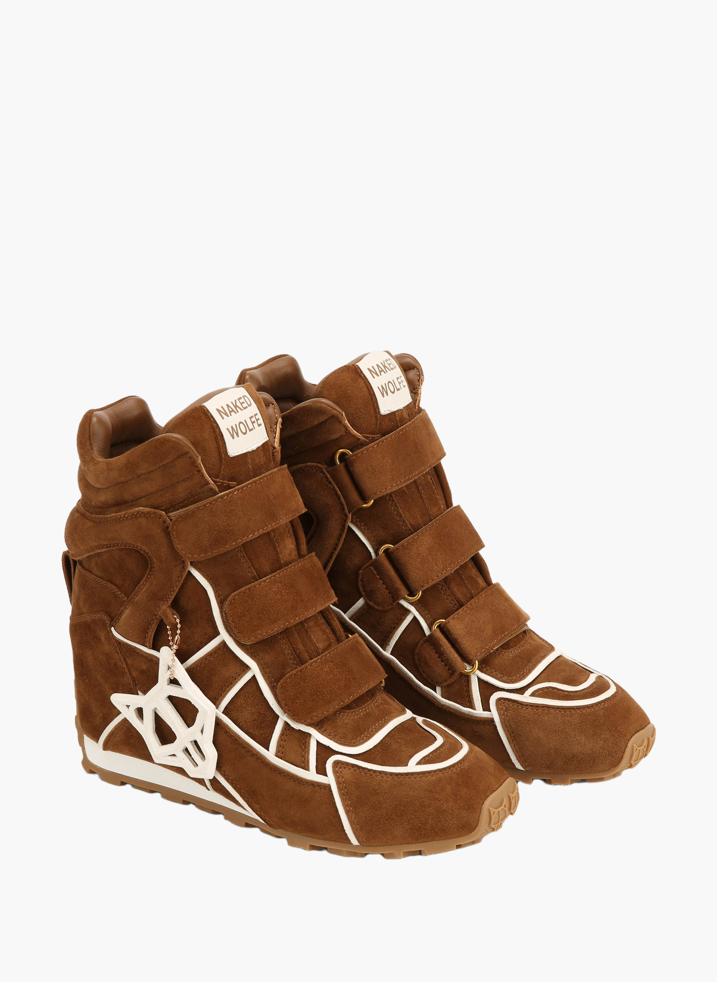 Element sneakers van suède NAKED WOLFE Bruin