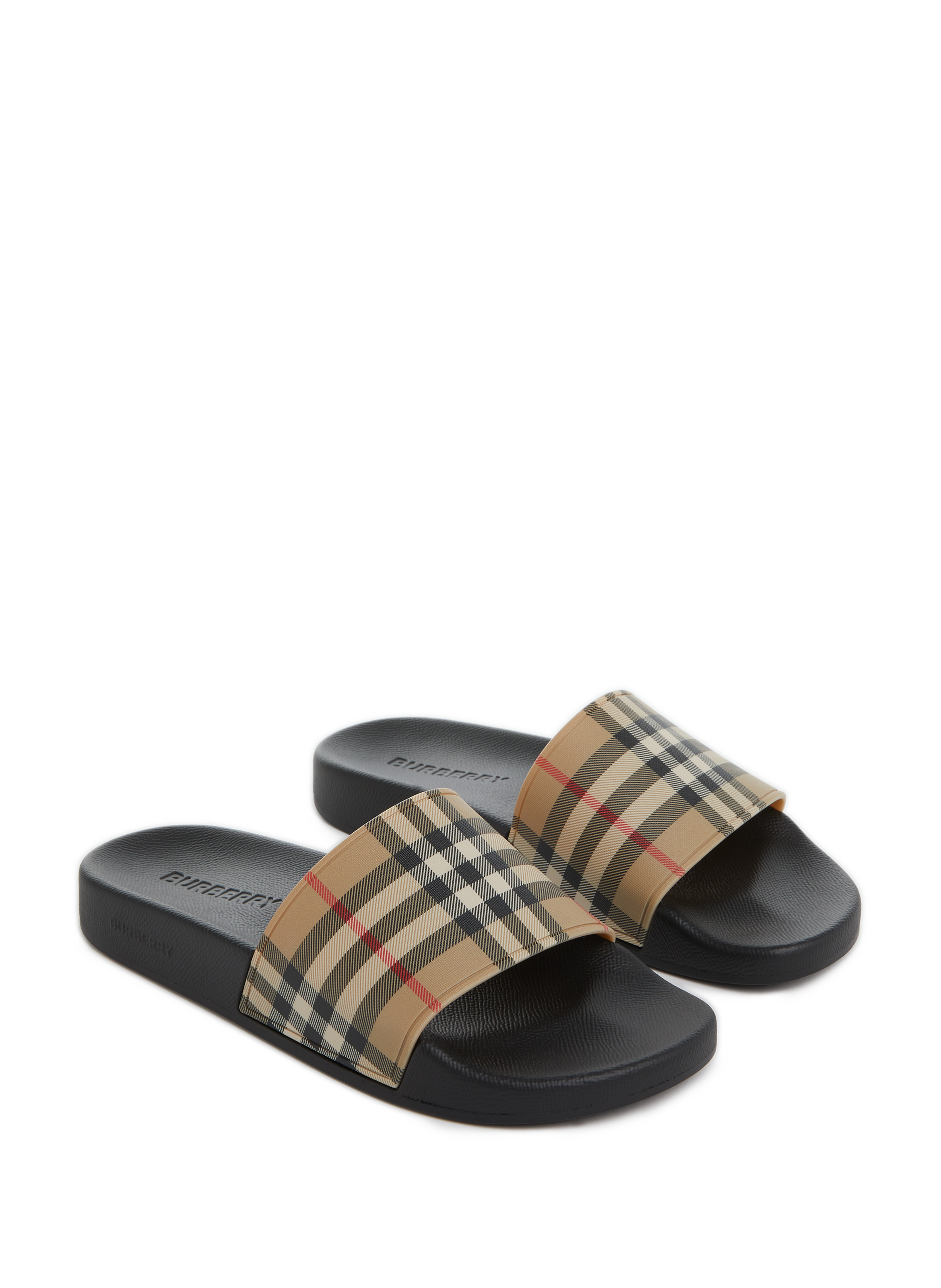 Claquettes imprimées Vintage Check