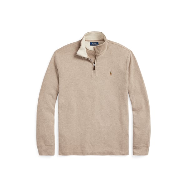 Pull col zippé en coton