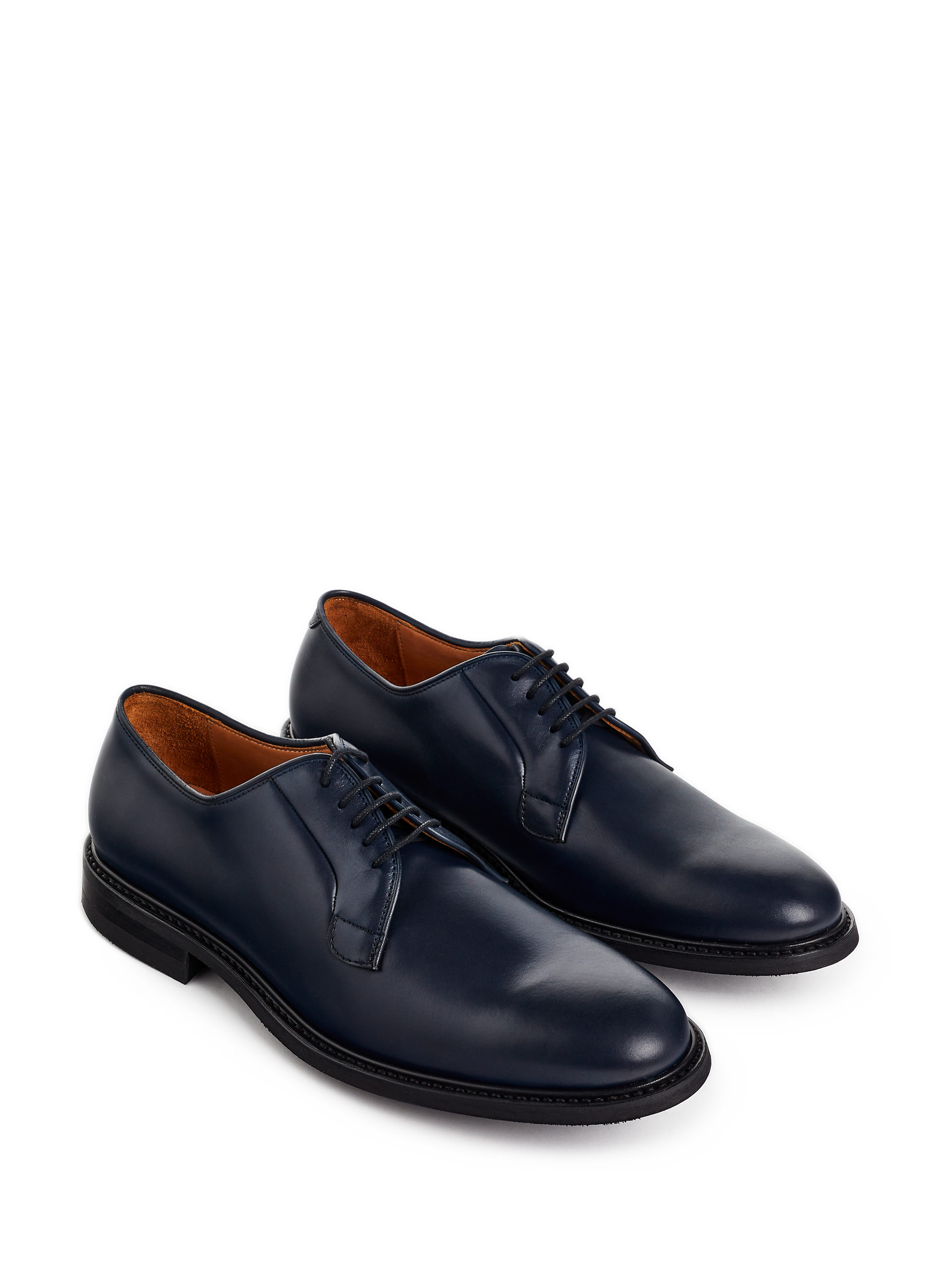 Leather derby shoes SAISON 1865 Blue