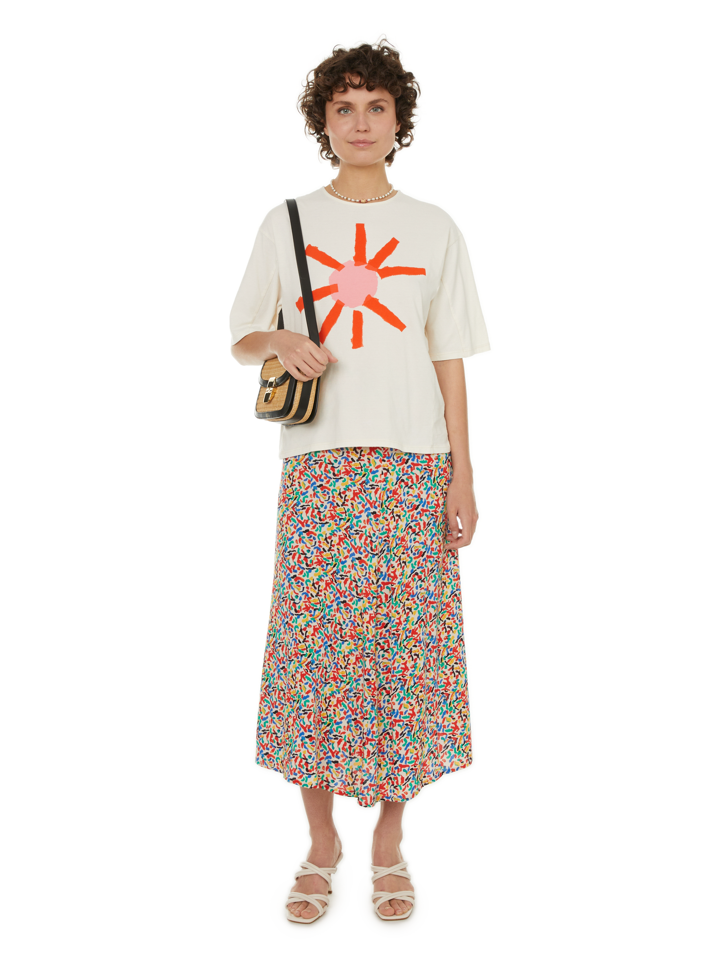 T-shirt Sun Box BOBO CHOSES Beige