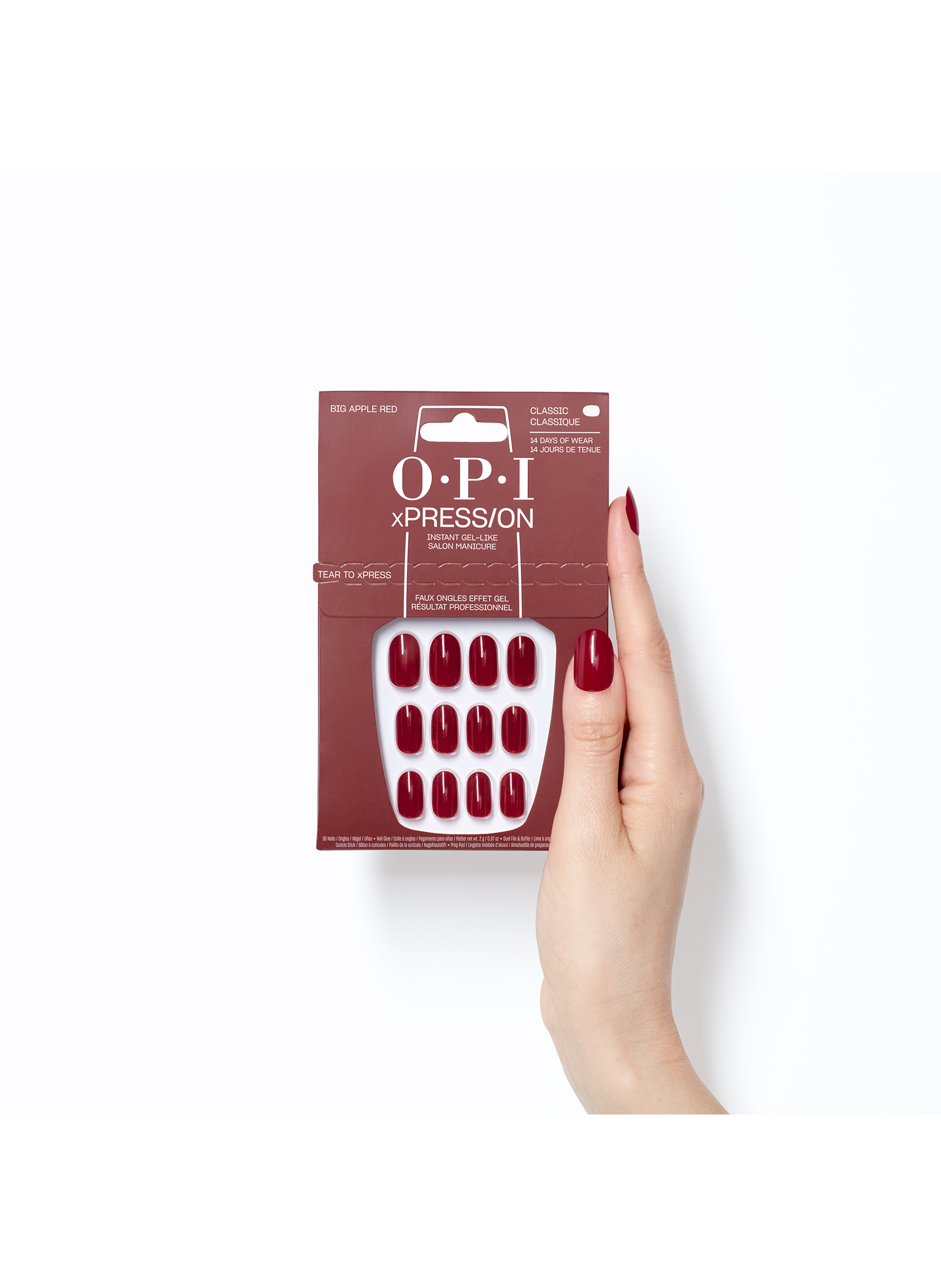 Big Apple Red - xPRESS/ON - Reusable Fake Nails OPI Rouge
