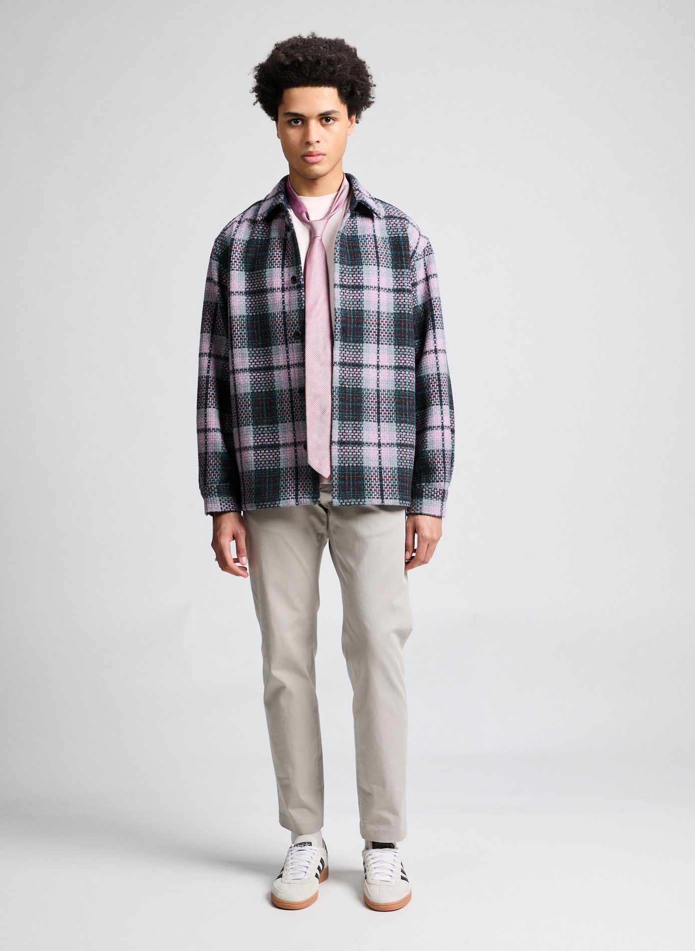 Surchemise en laine mélangée à carreaux LES DEUX Multicolore