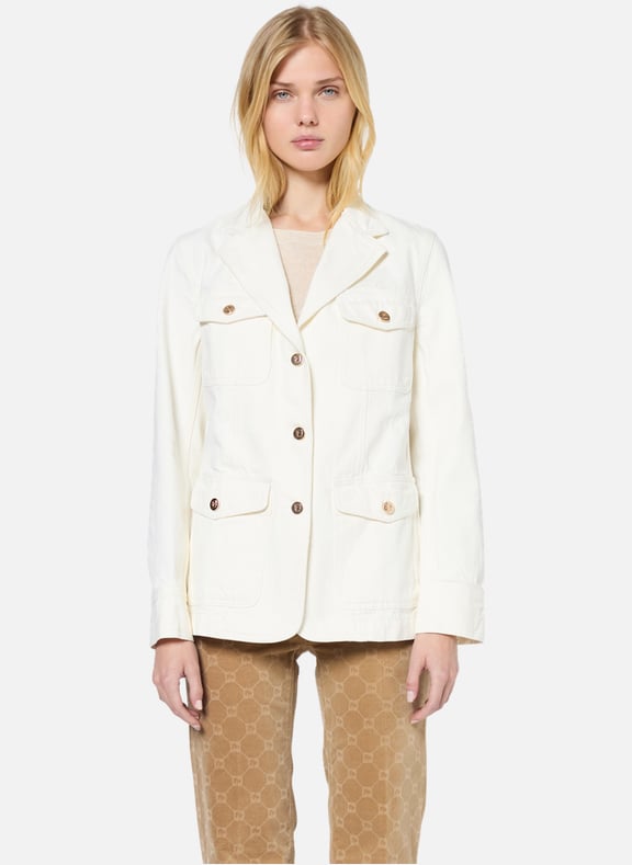 Veste esprit militaire à boutons dorés - rosabella Beige by GERARD DAREL GERARD DAREL Veste esprit militaire à boutons dorés - rosabella Beige