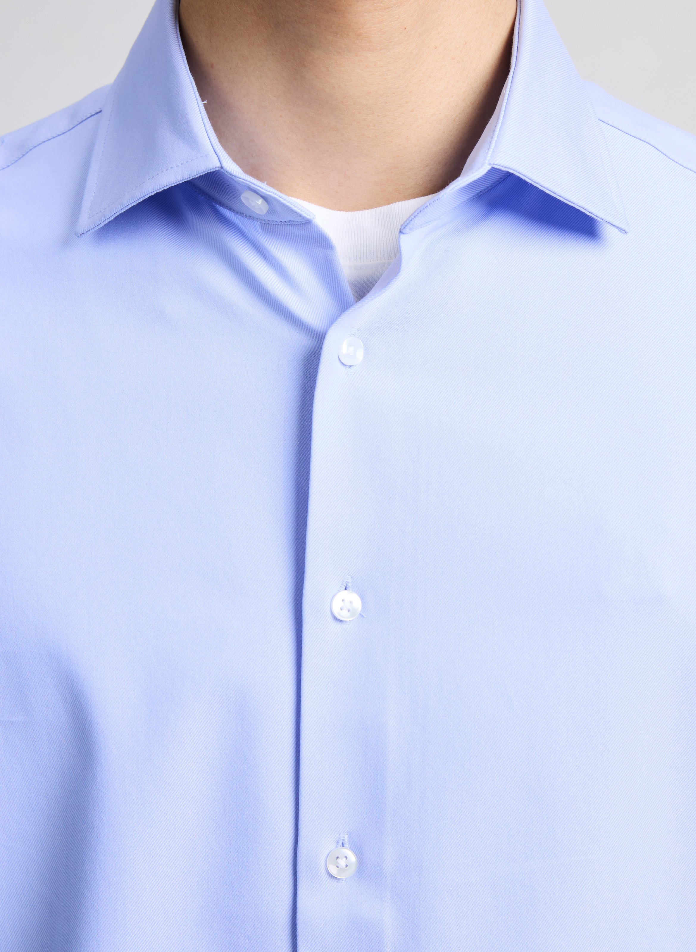 Chemise slim en coton SEIDENSTICKER Bleu