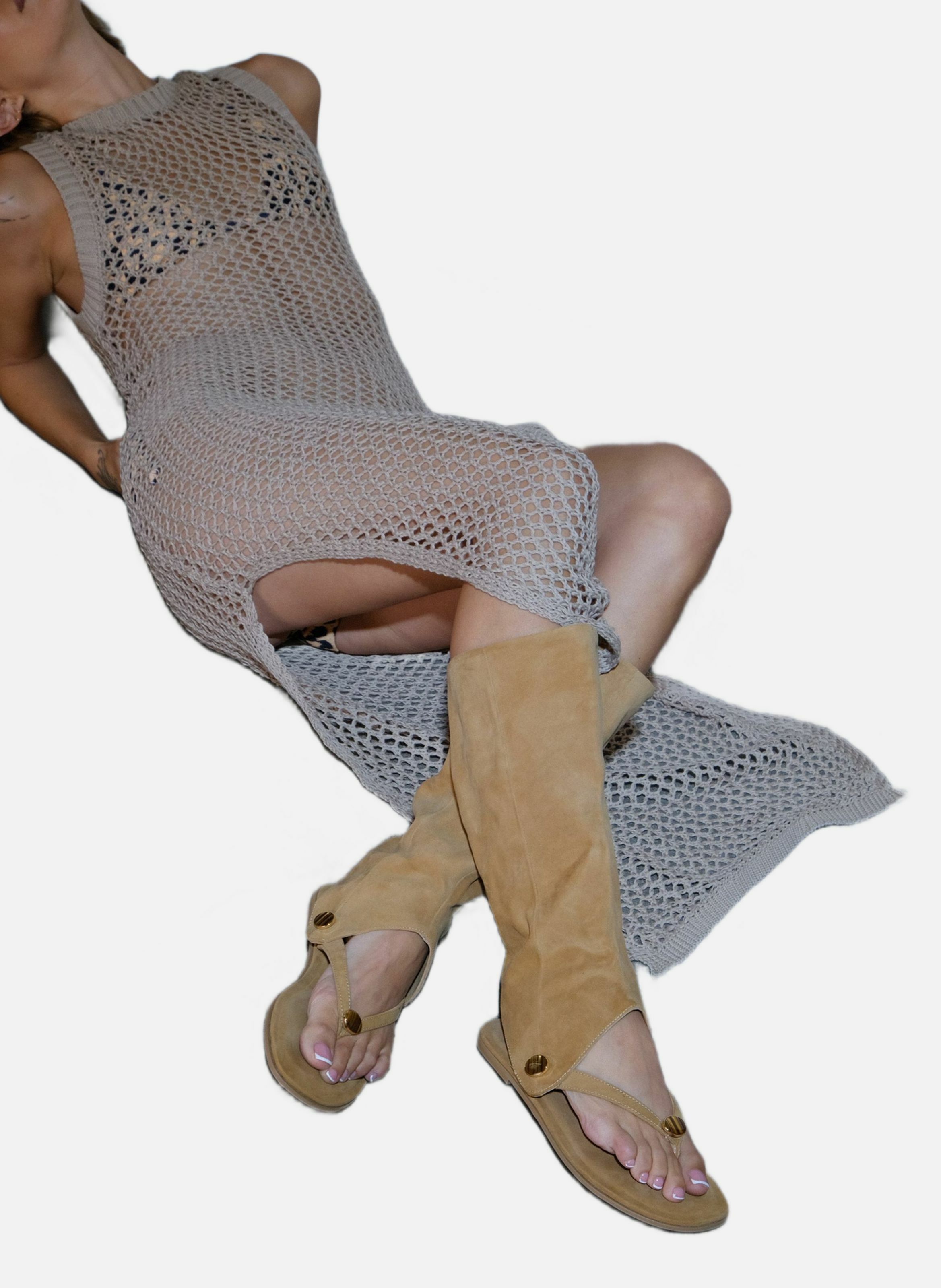 Tongs sammy NAKED WOLFE Marron