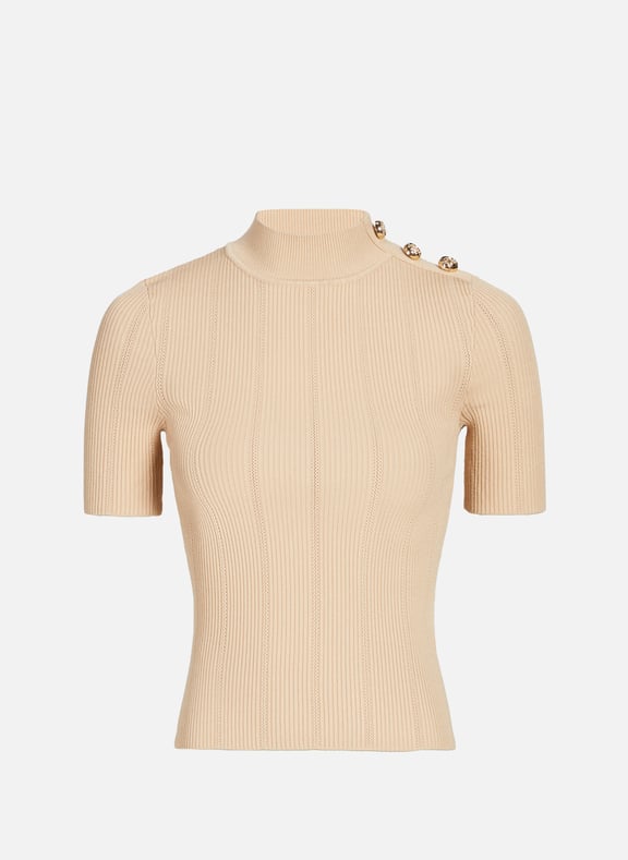 Ribbed Knit Top Marciano Brown by GUESS GUESS Ribbed Knit Top Marciano Brown