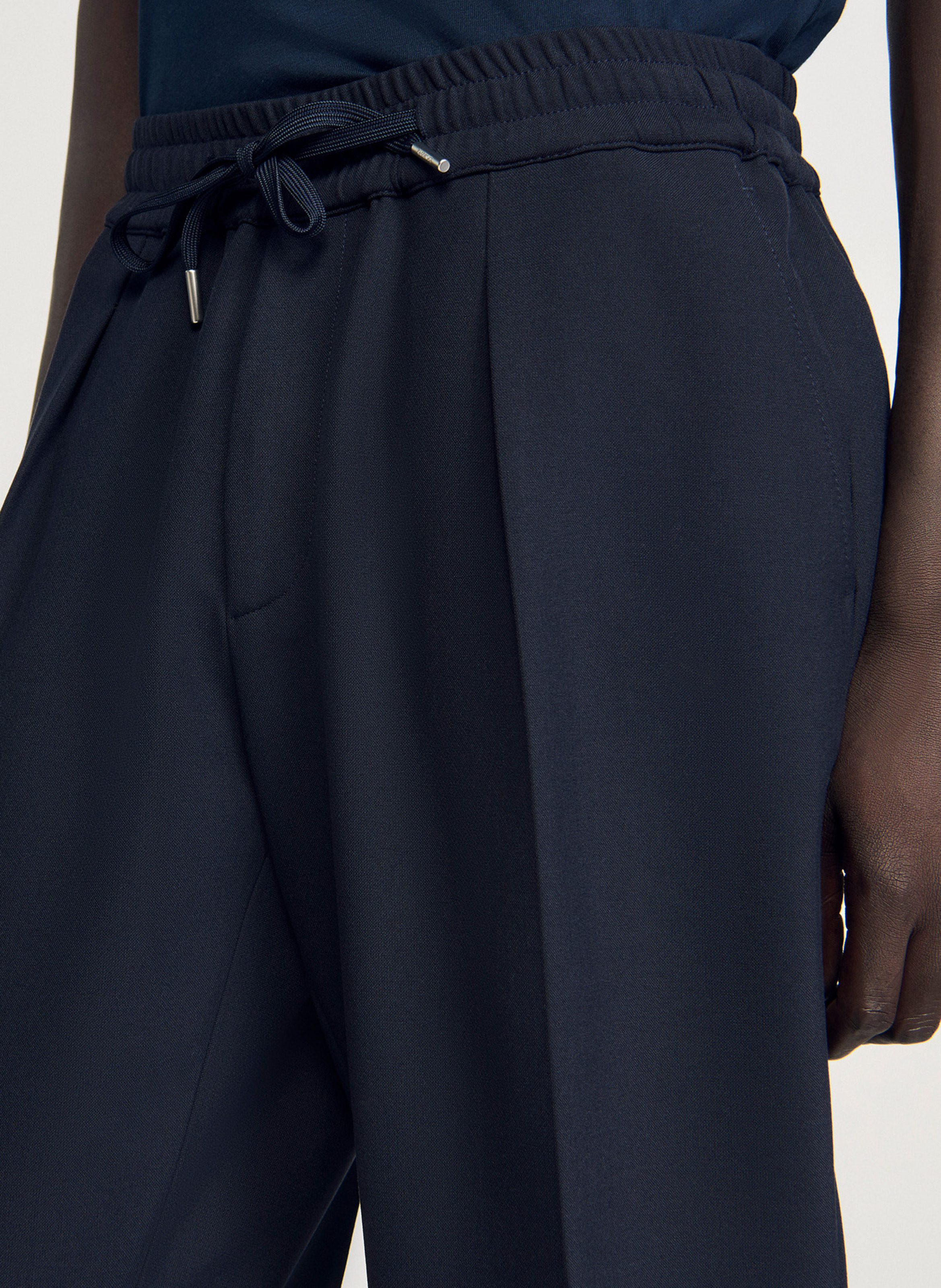 Pantalon droit SANDRO Bleu