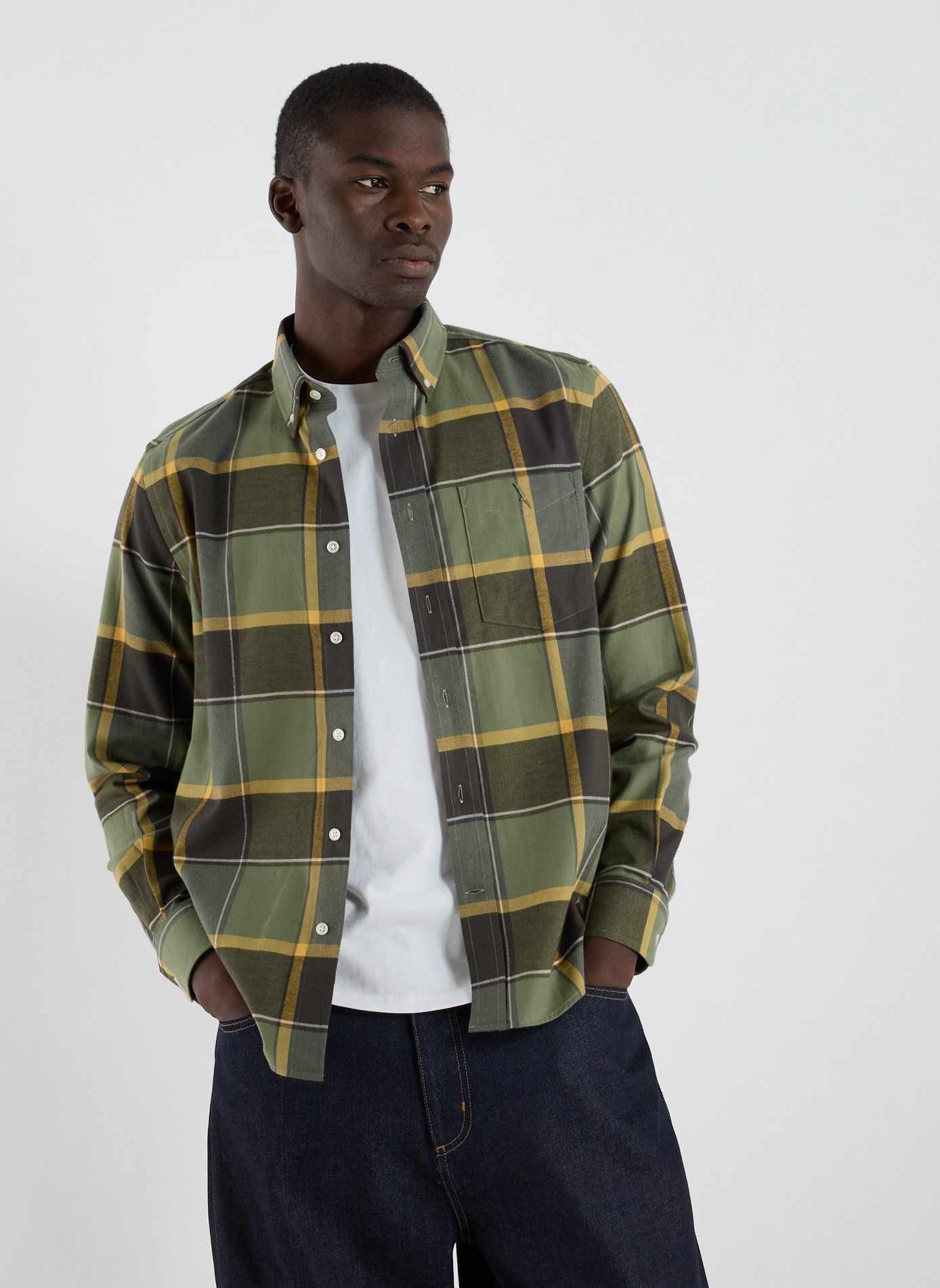 AIGLE Check cotton Shirt Blue