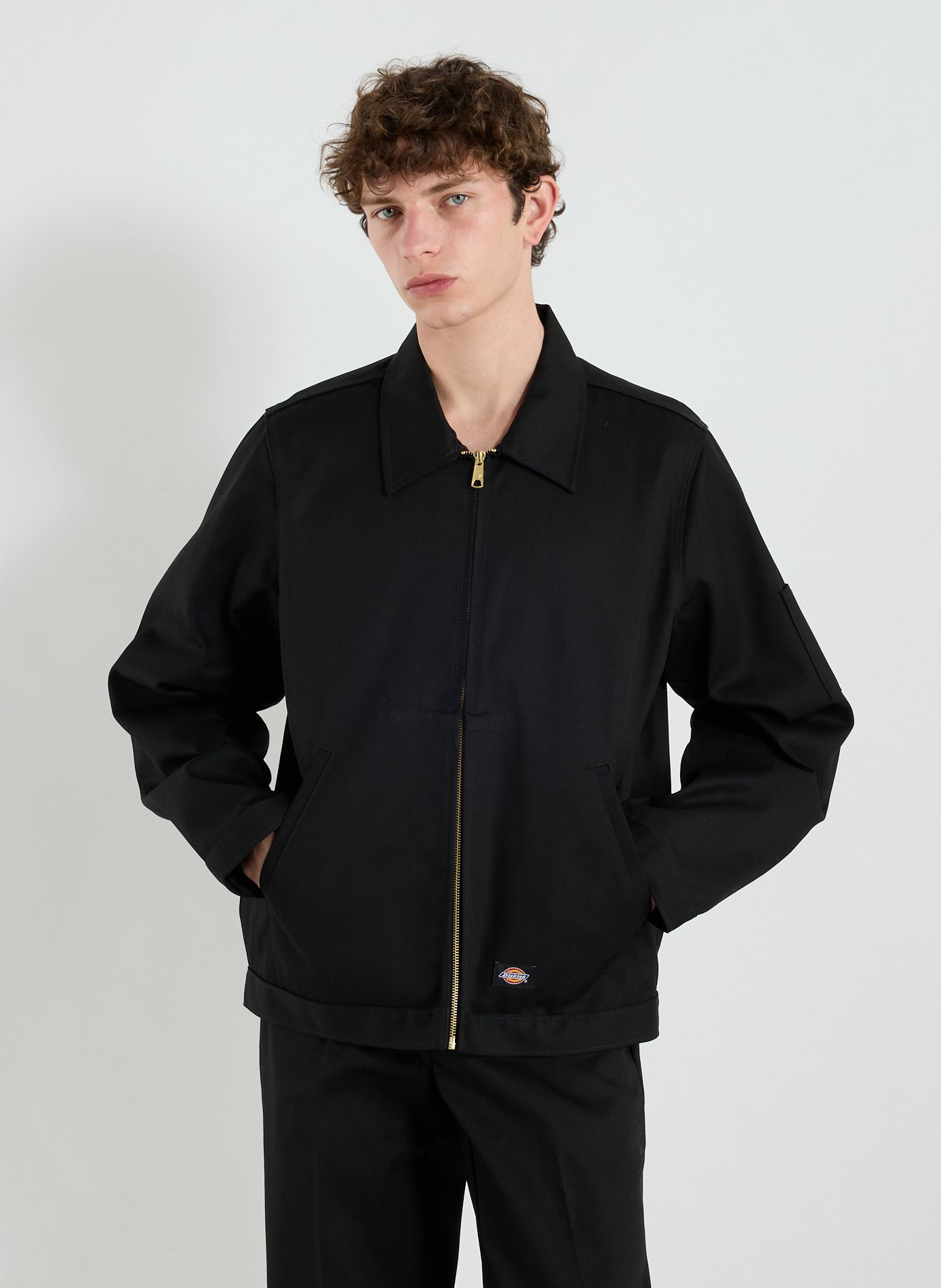 DICKIES Straight jacket with classic collar Black