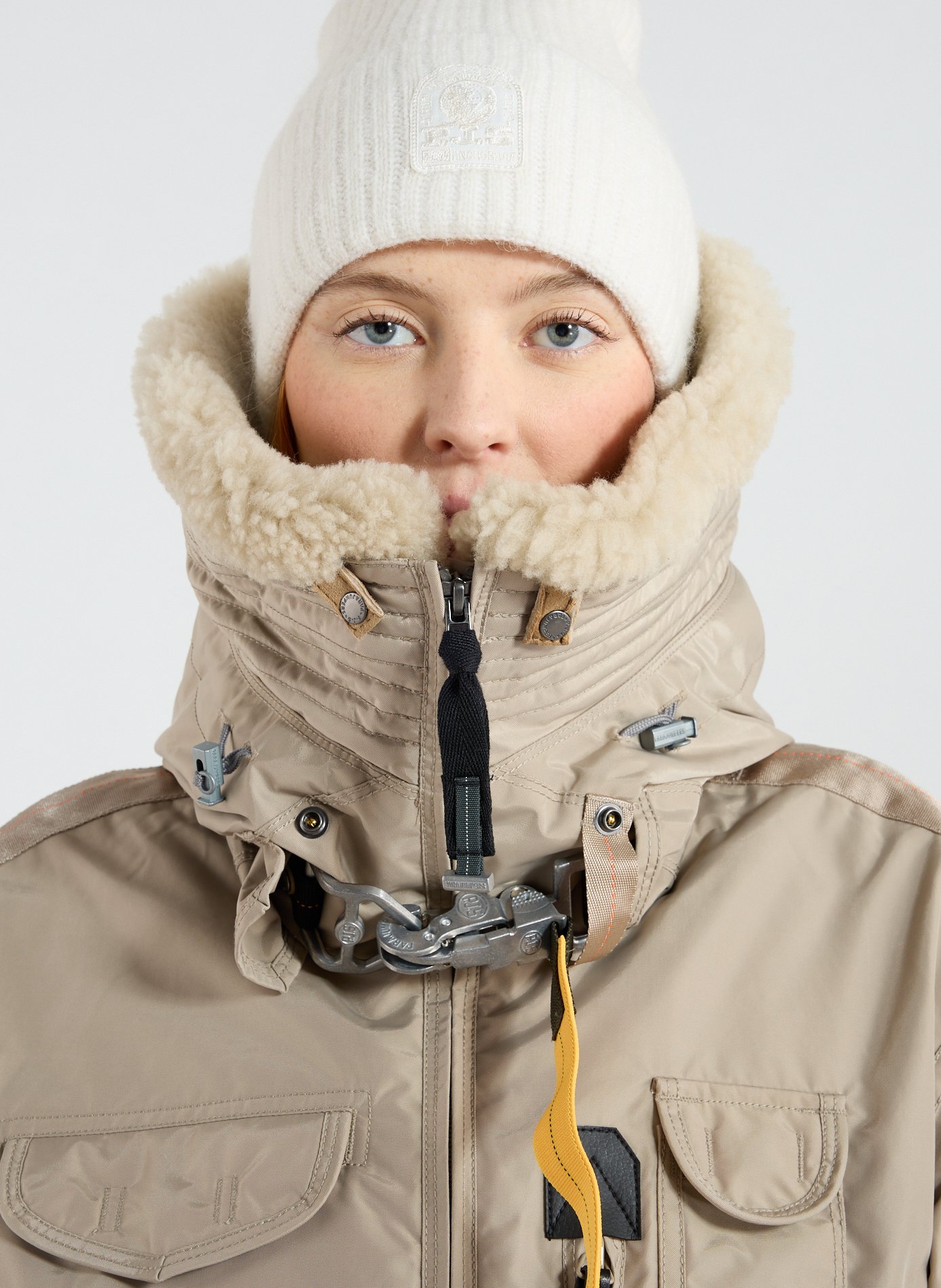 Hooded bomber jacket PARAJUMPERS Grey