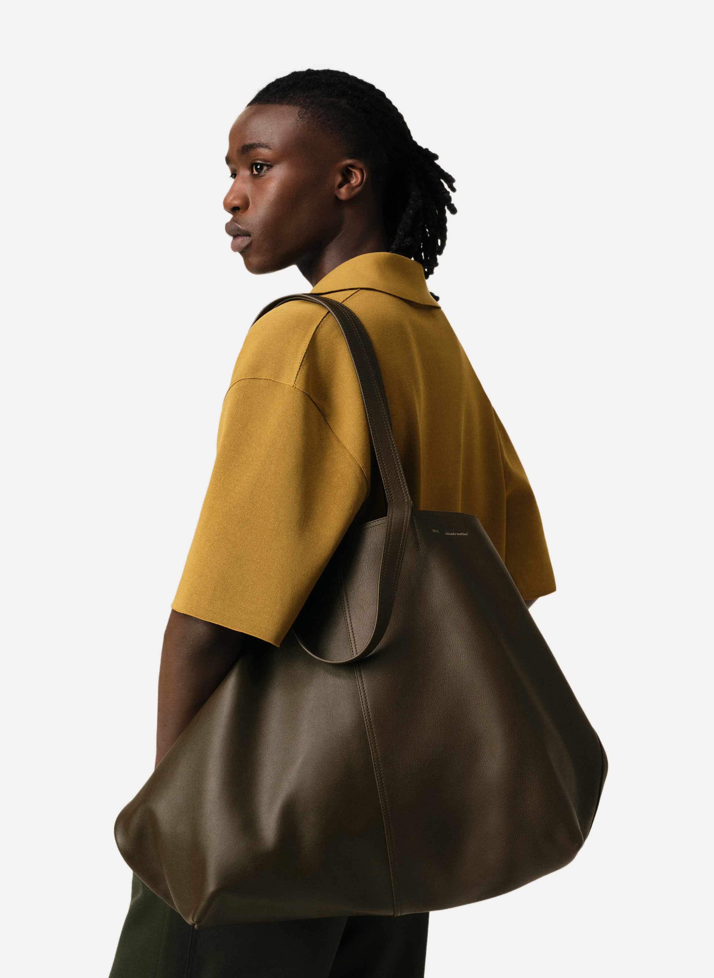 Maxi cabas midi unisexe AMI PARIS Vert