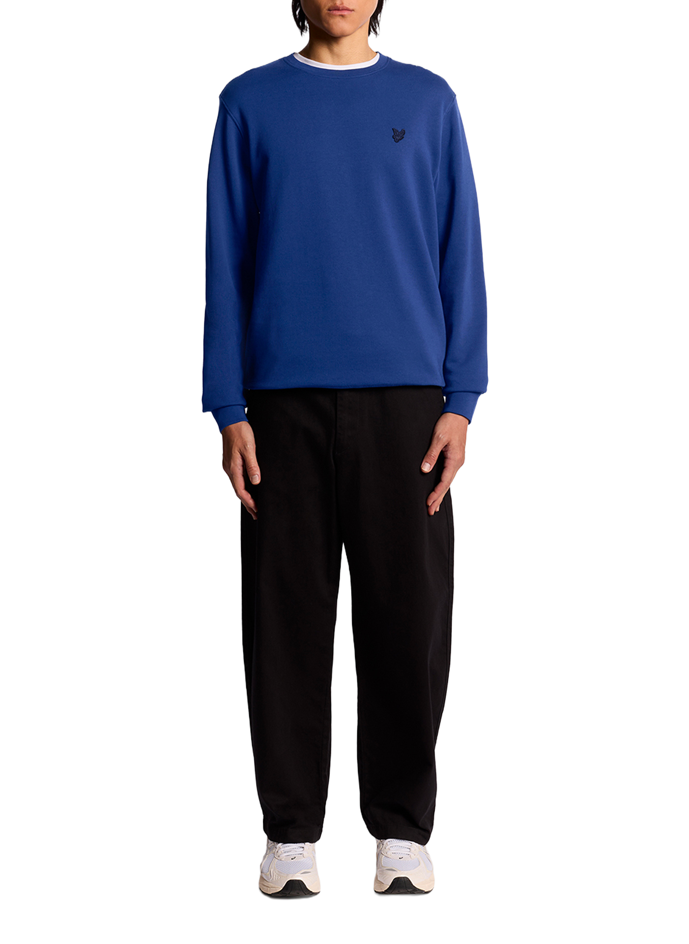 Sweat à col rond en coton LYLE & SCOTT Bleu