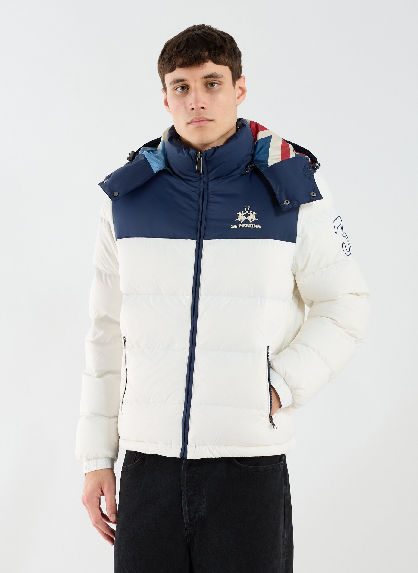 Reversible jacket with removable hood LA MARTINA Multicolour