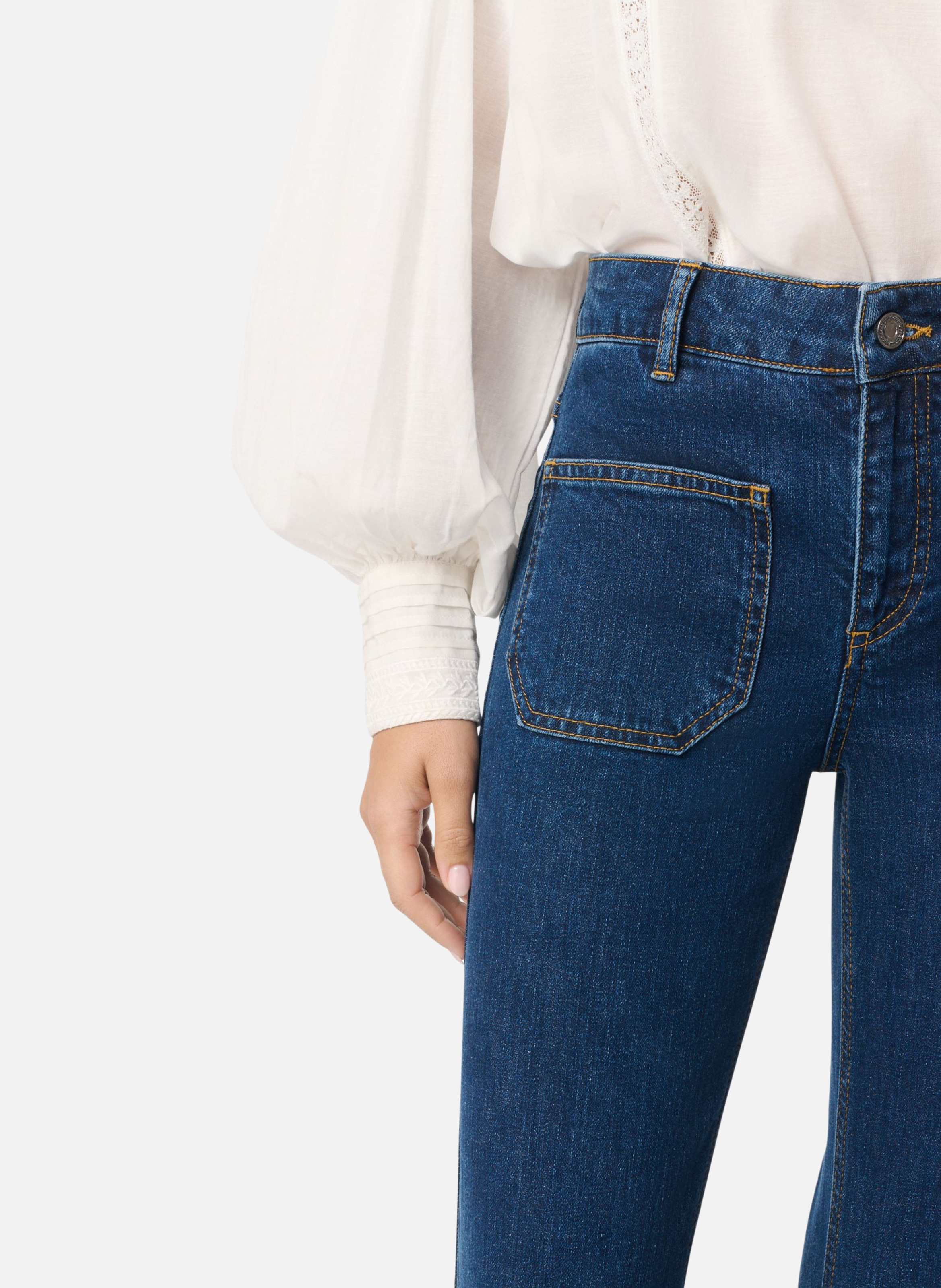 Jean Flare Dompay VANESSA BRUNO Bleu