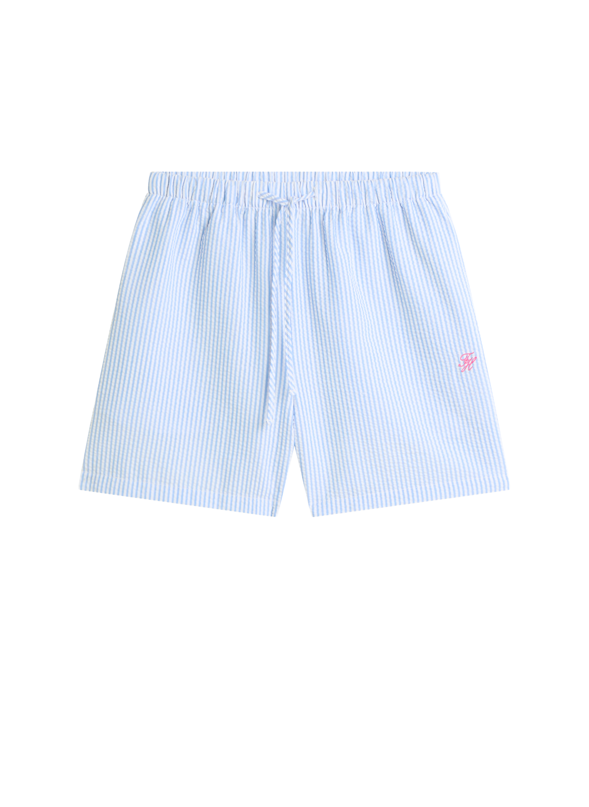 Striped oversized t-shirt with embroidered logo TOMMY HILFIGER Blue