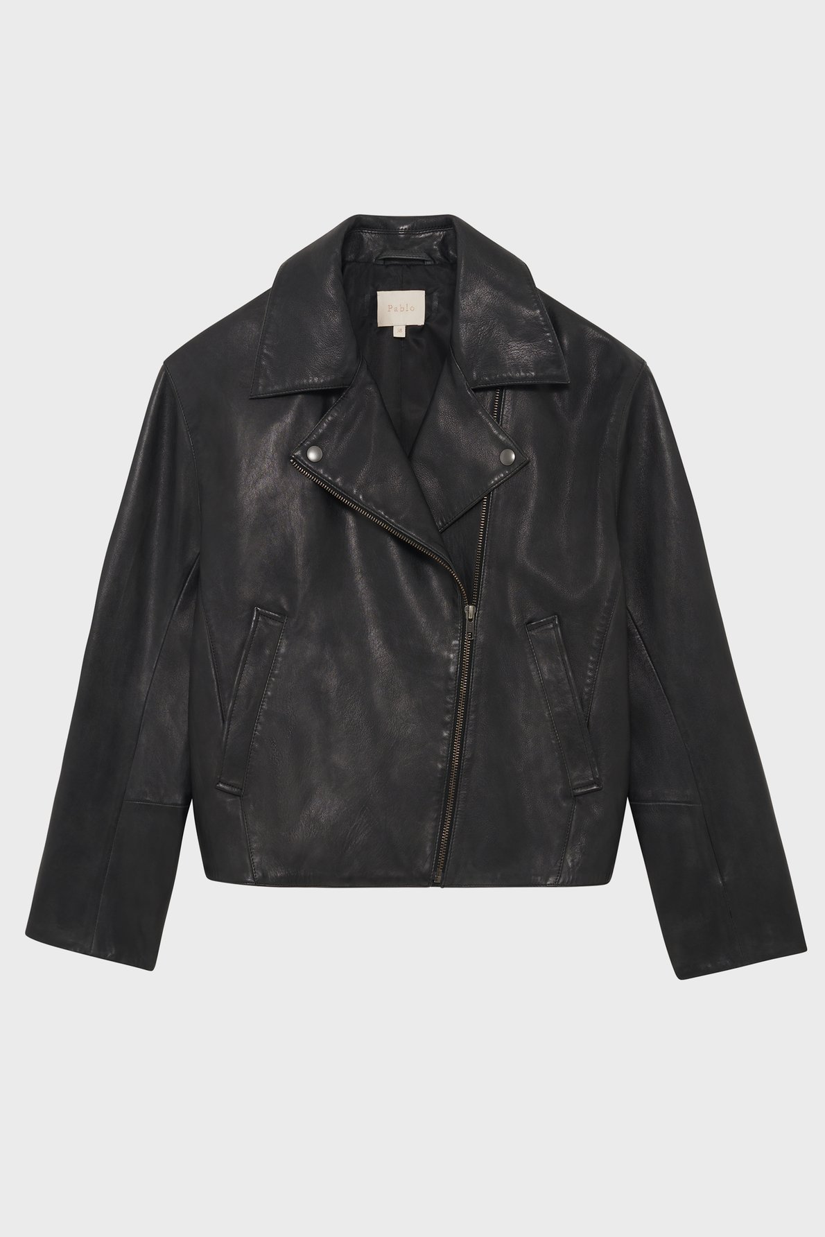 Blouson en cuir vieilli - nahe PABLO Noir