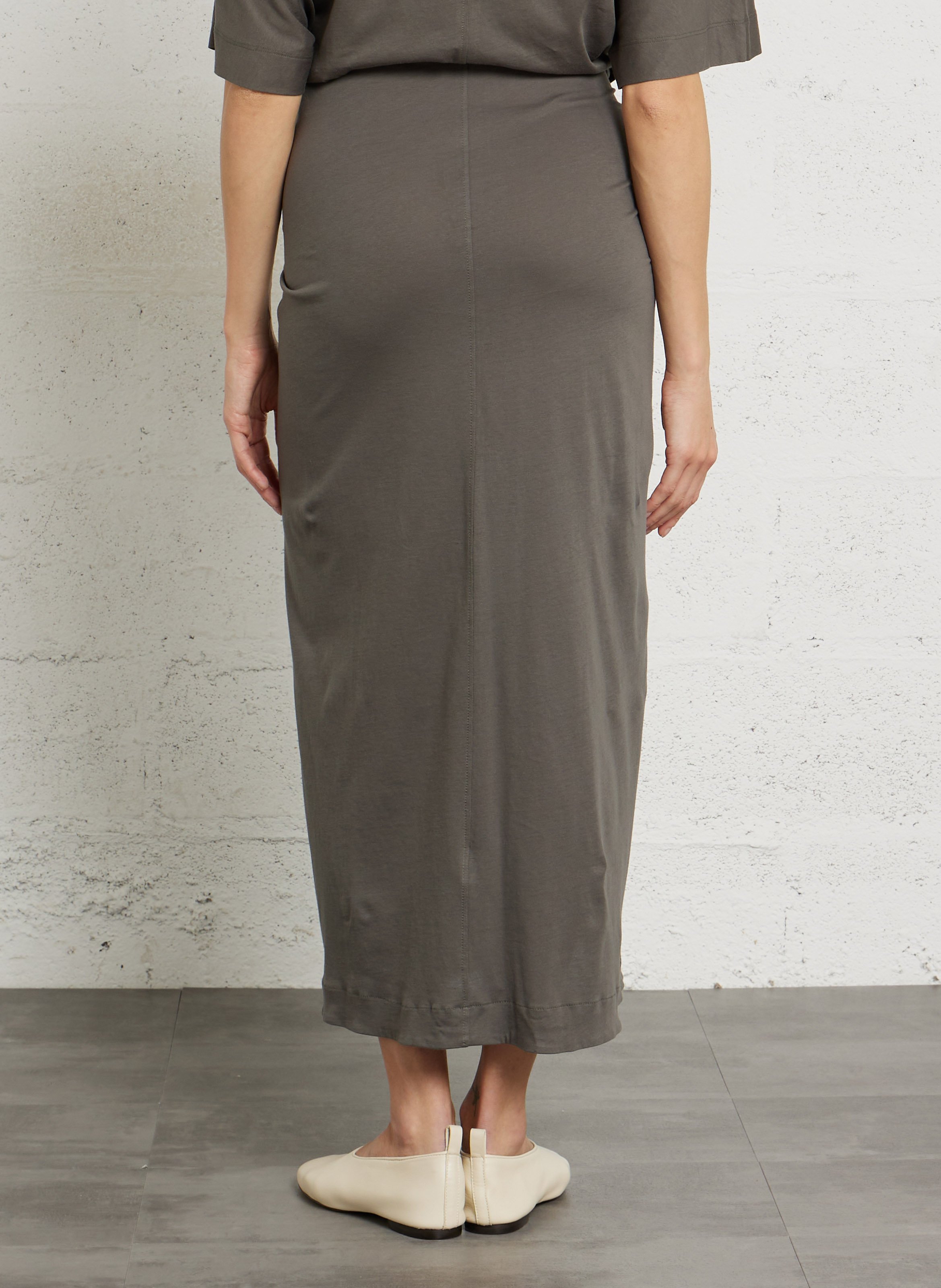 Jupe longue en coton bio Goa SOEUR Bleu