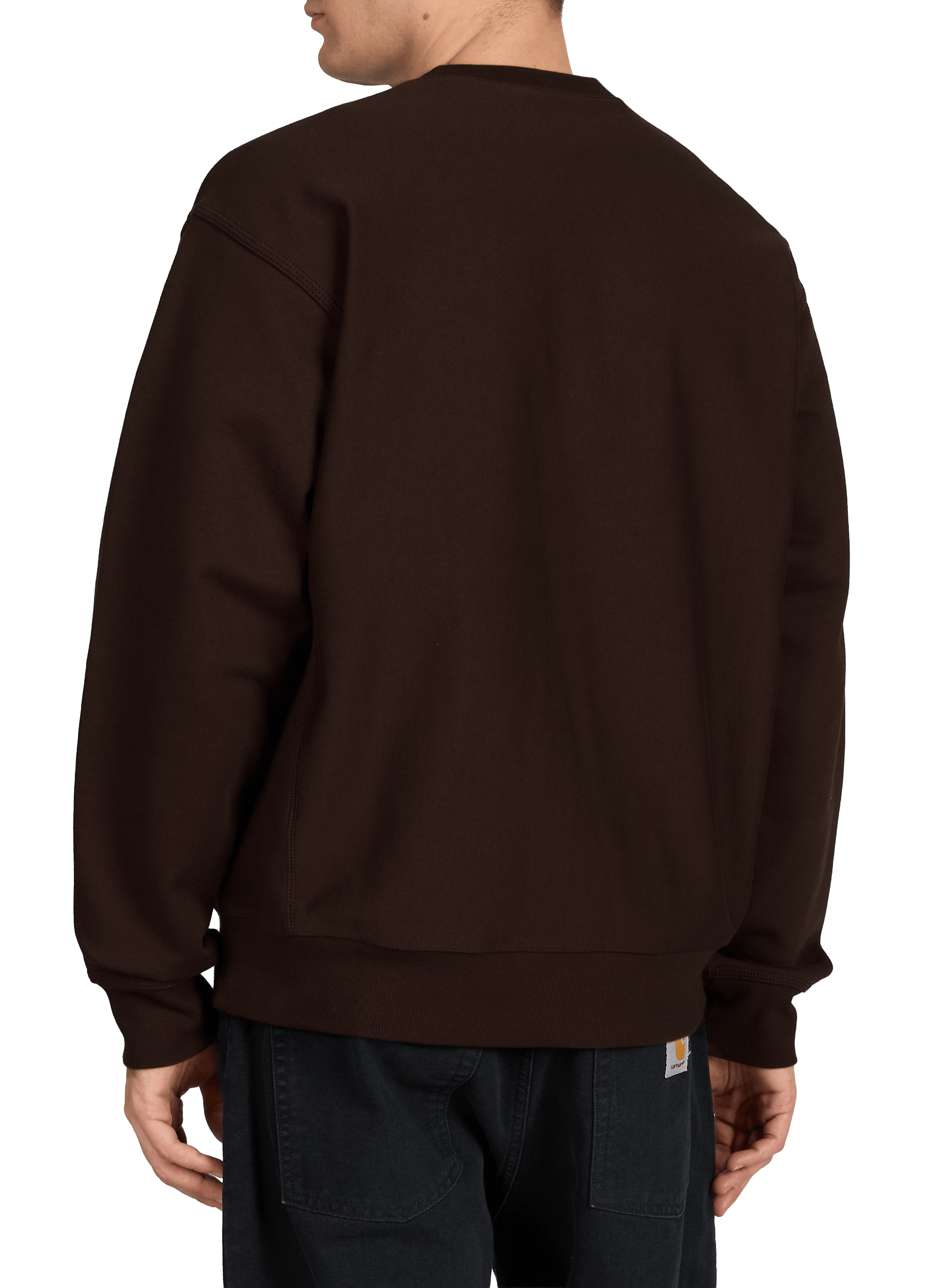Sweatshirt ample en coton mélangé CARHARTT WIP Marron