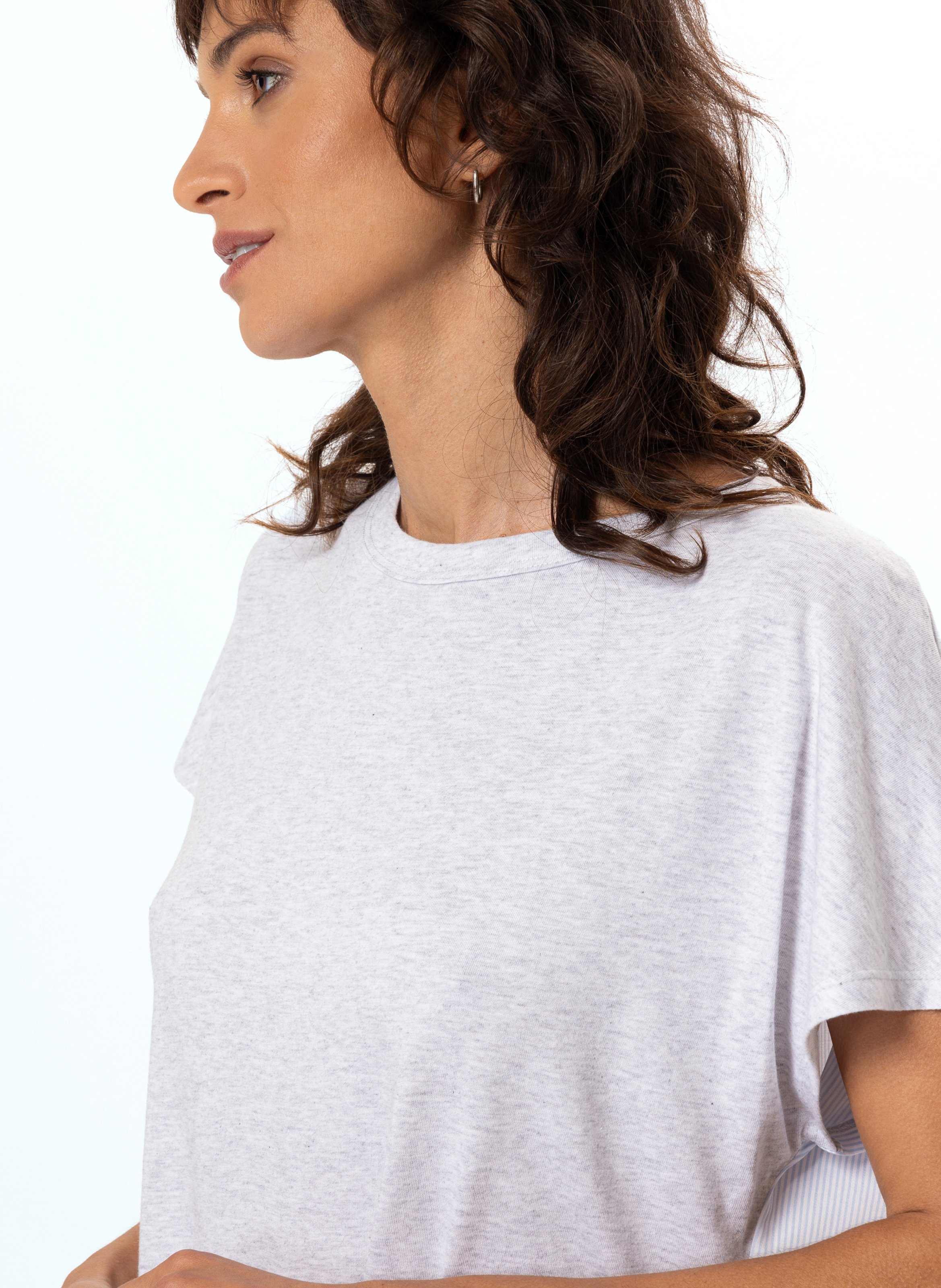 Chemise de nuit en coton modal amy 201 LE CHAT Multicolore