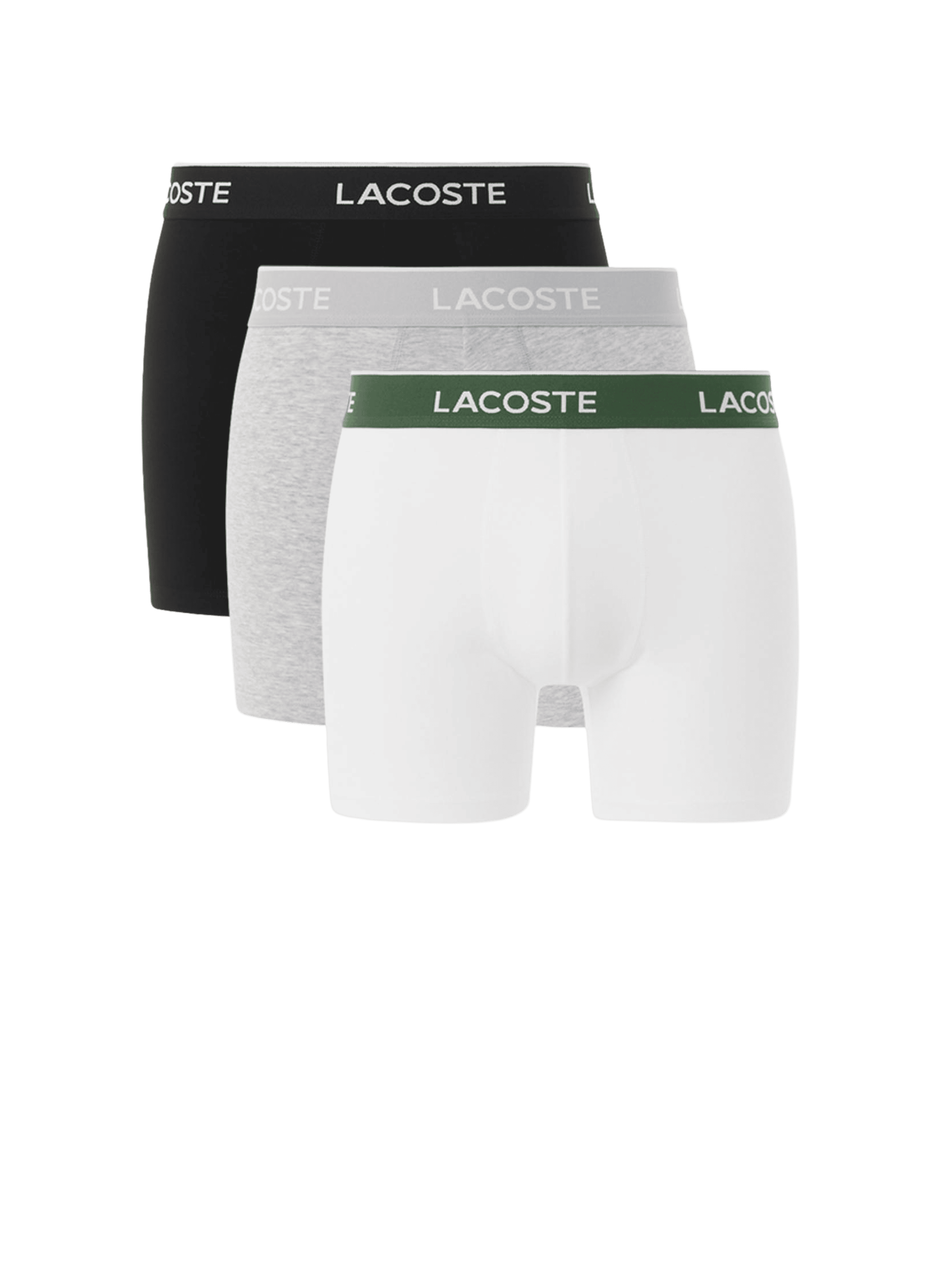 Lot de 3 boxers en coton stretch LACOSTE Multicolore