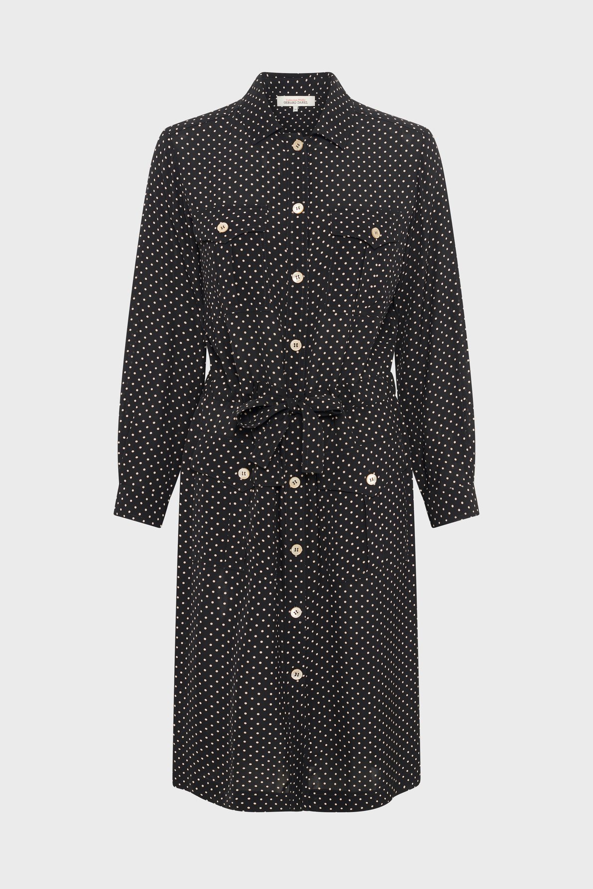 Robe chemise à pois - ruzena GERARD DAREL Noir