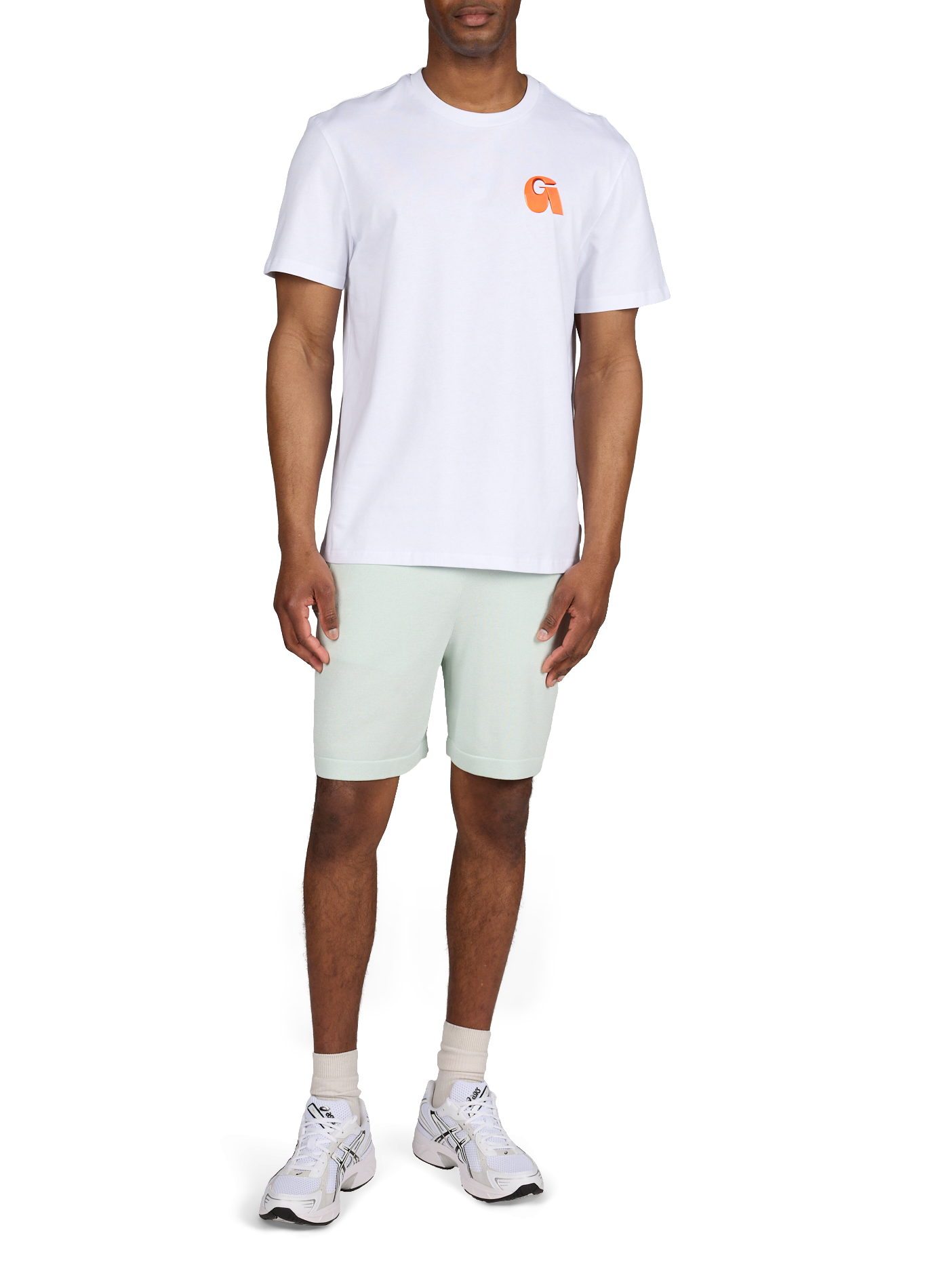 Bedrucktes T-Shirt aus Baumwolle GERTRUDE ET GASTON Weiss