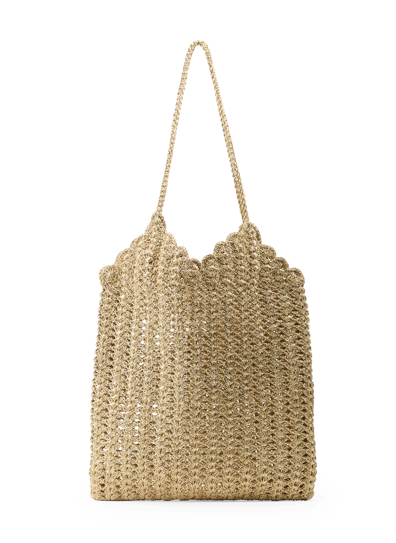 Panier Lilou tressé brillant PETITE MENDIGOTE Blanc